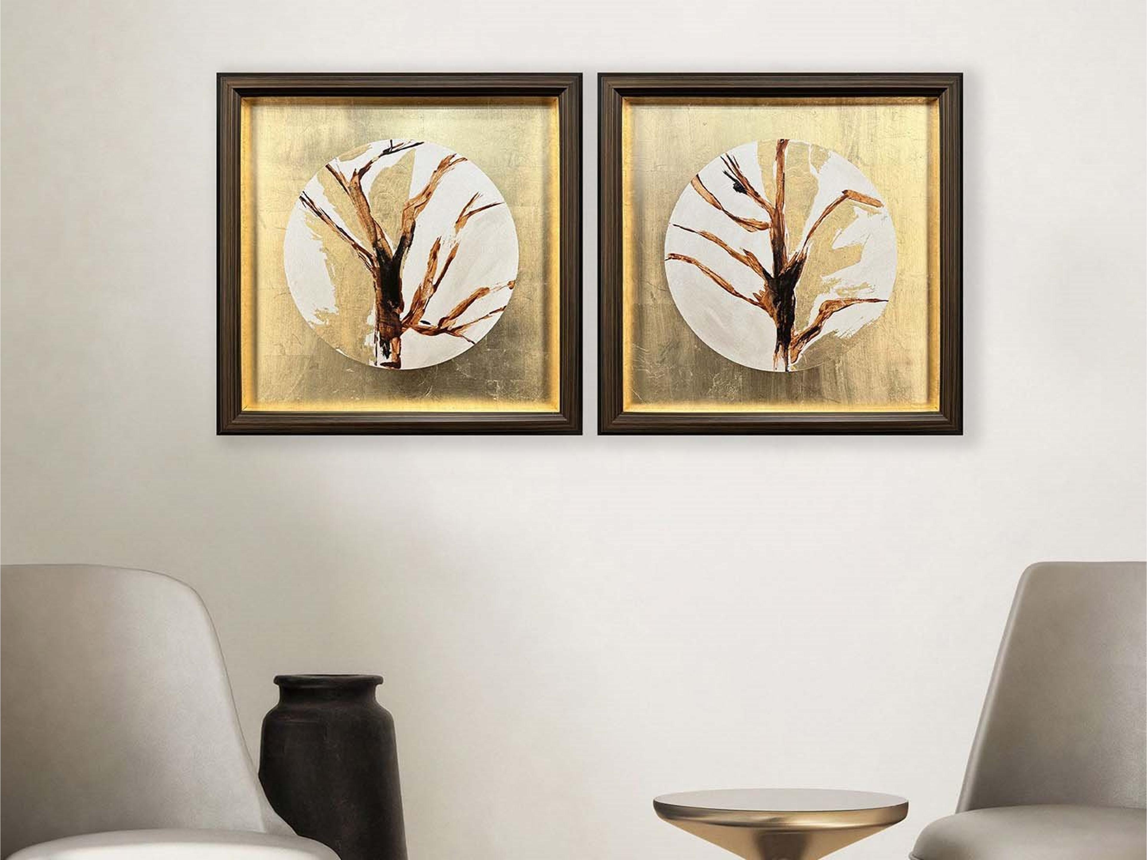 Paragon Golden Solstice I Canvas - Set of 2