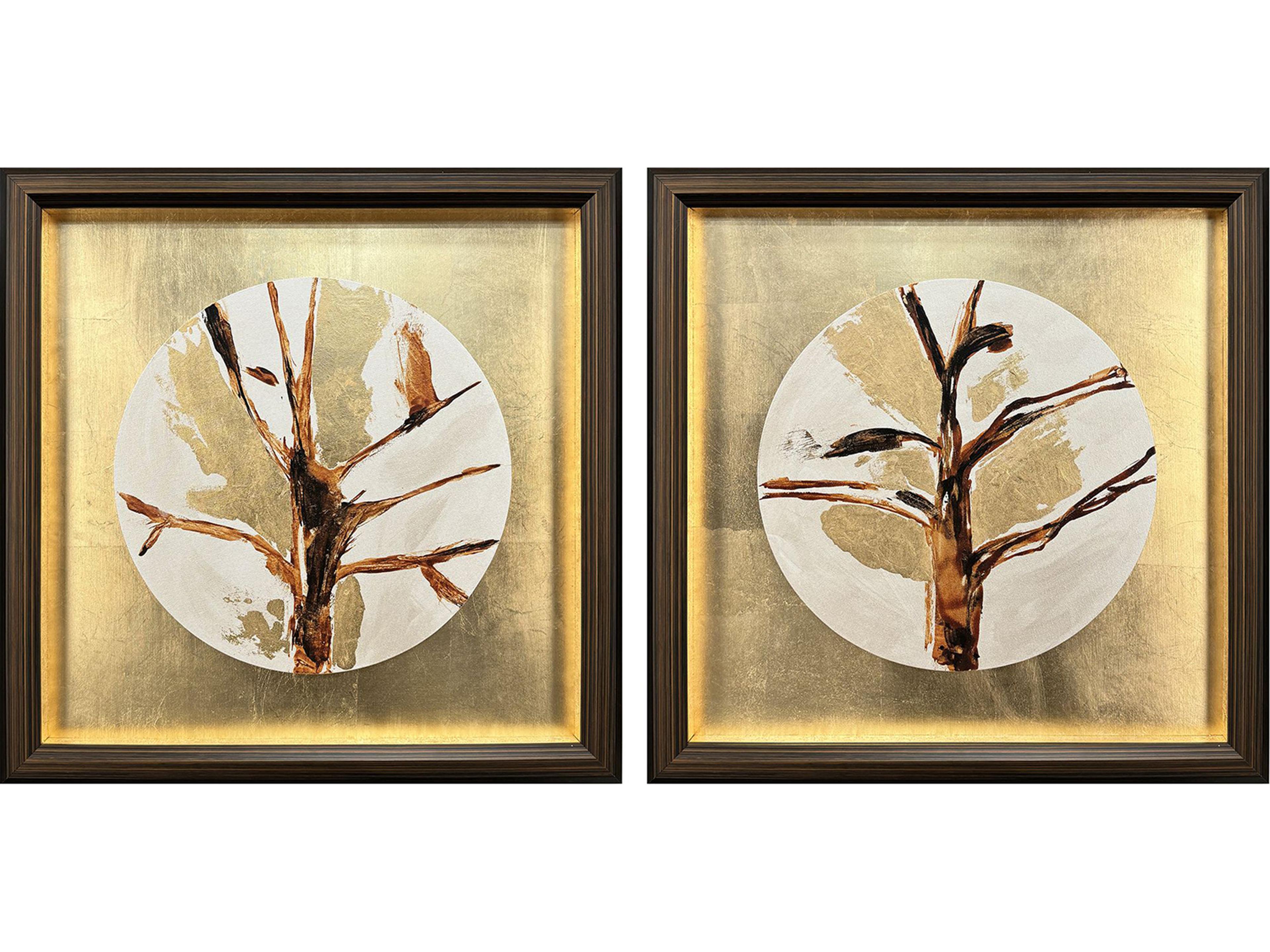 Paragon Golden Solstice II Canvas - Set of 2