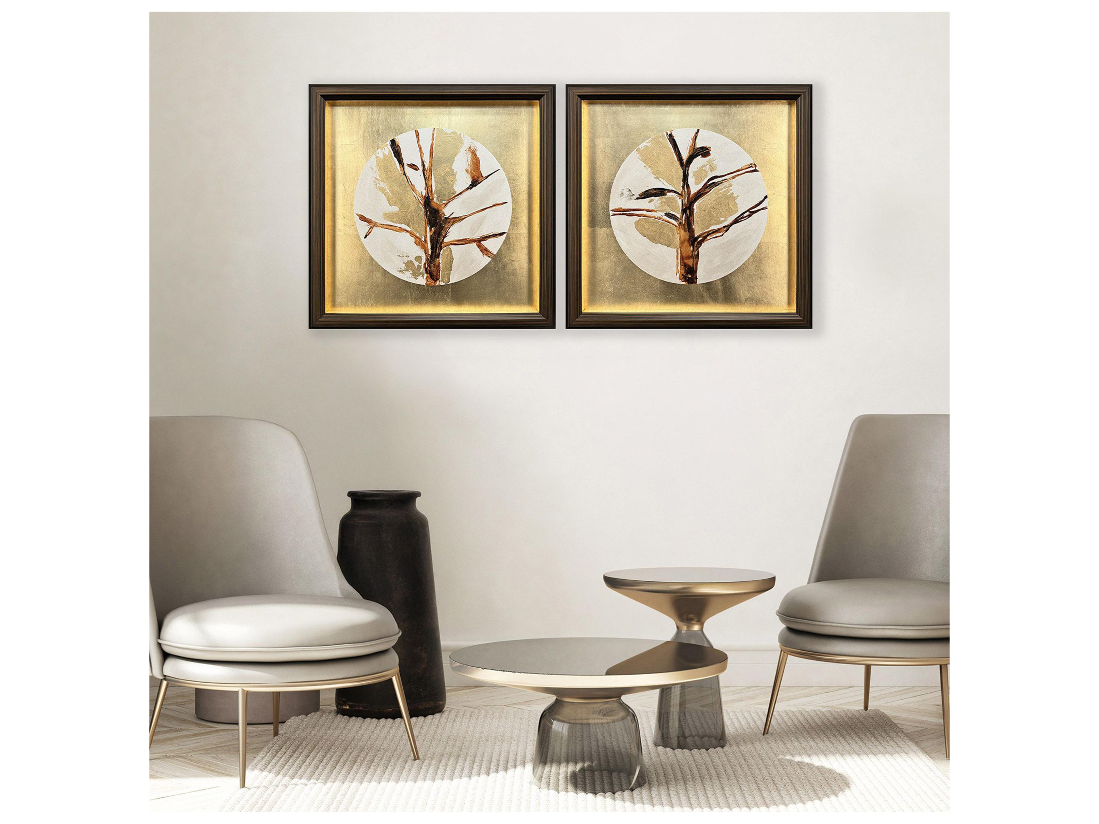 Paragon Golden Solstice II Canvas - Set of 2