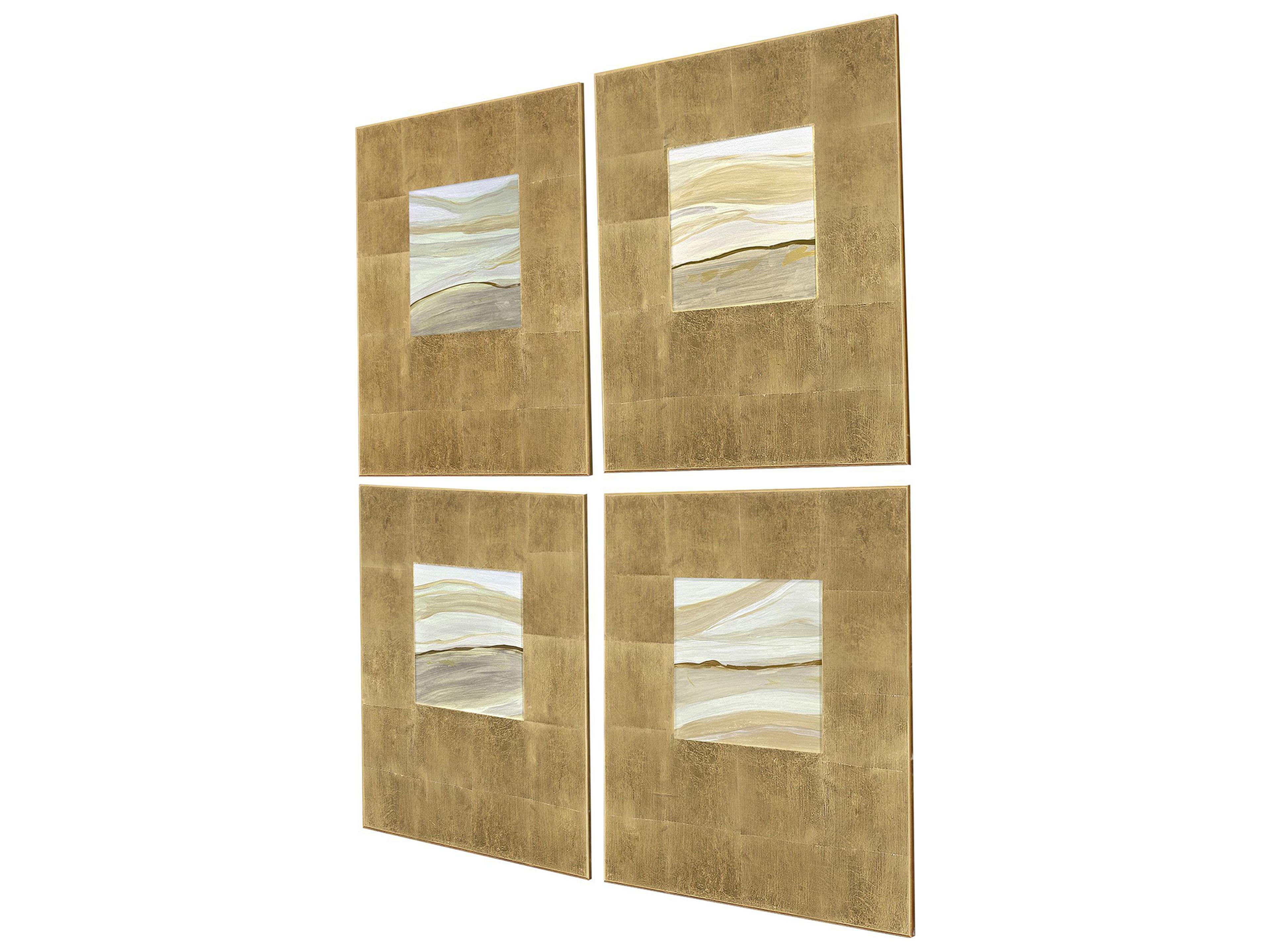 Paragon Neutral Galaxy I Wall Sculpture - Set of 4