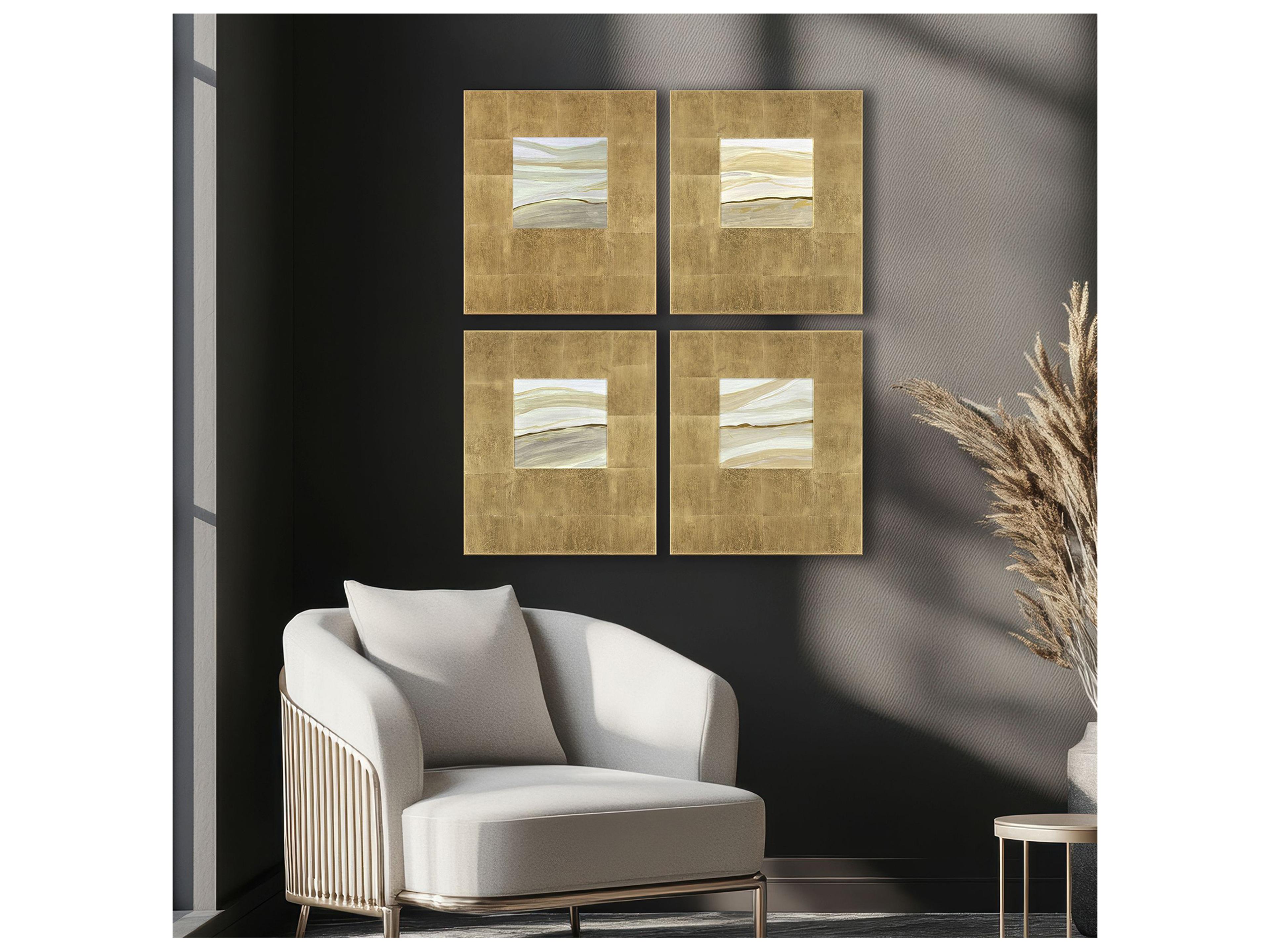 Paragon Neutral Galaxy I Wall Sculpture - Set of 4