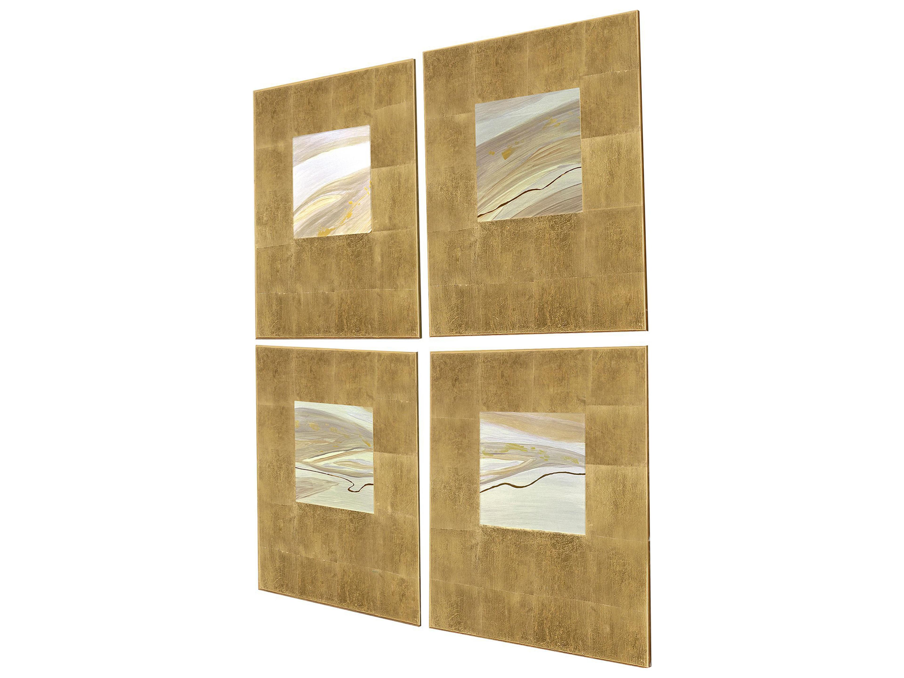 Paragon Neutral Galaxy II Wall Sculpture - Set of 4