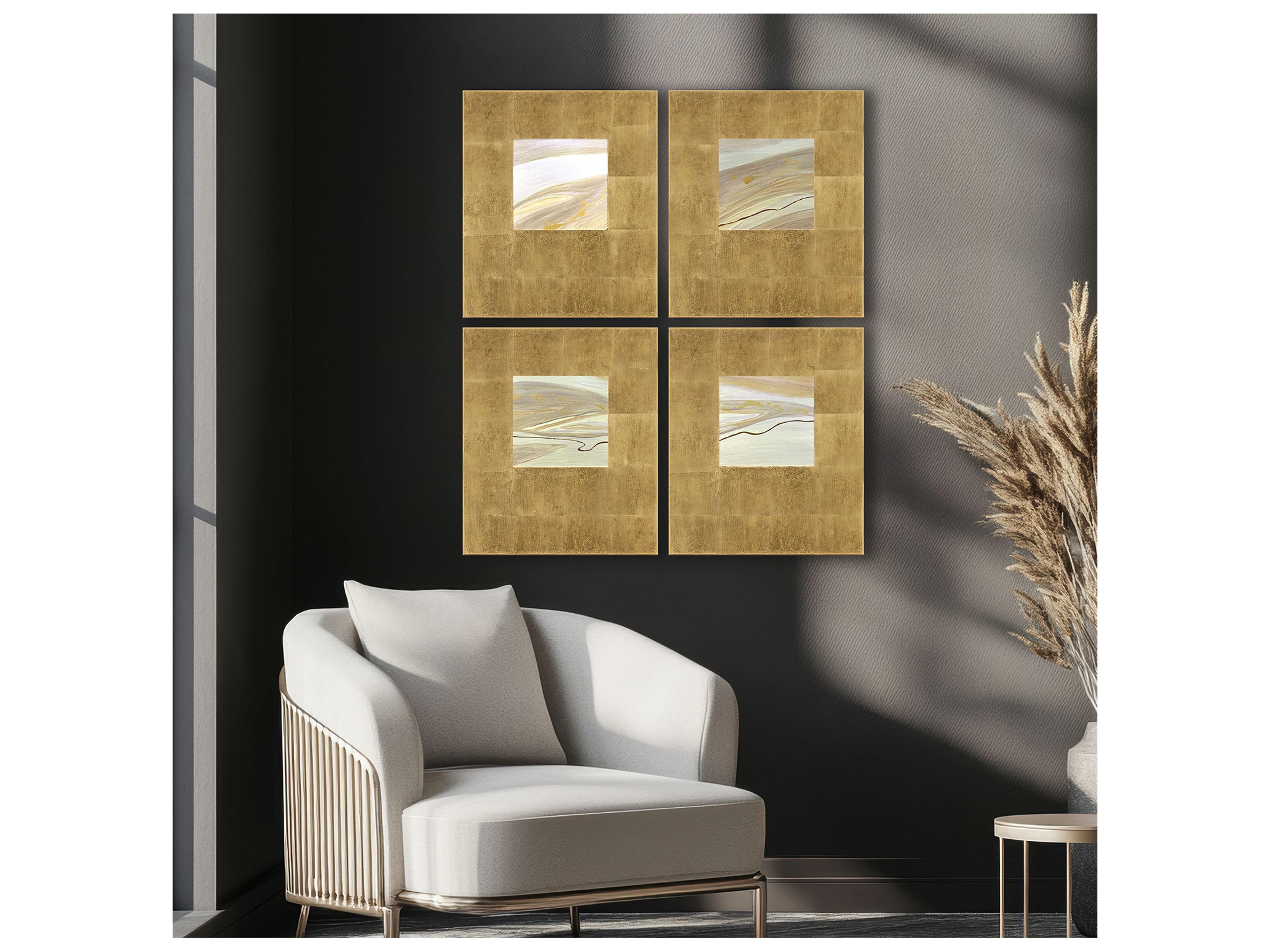 Paragon Neutral Galaxy II Wall Sculpture - Set of 4