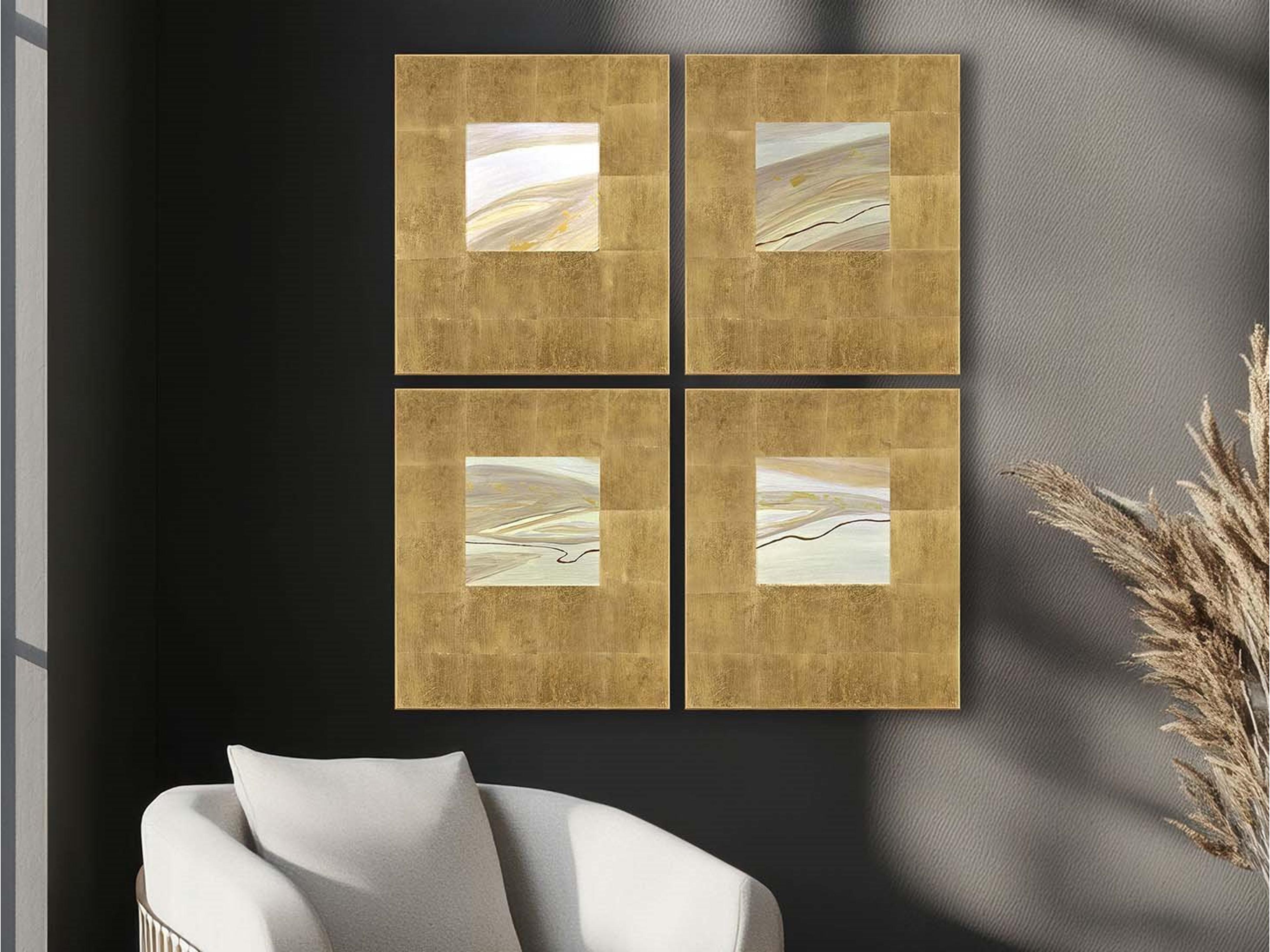 Paragon Neutral Galaxy II Wall Sculpture - Set of 4