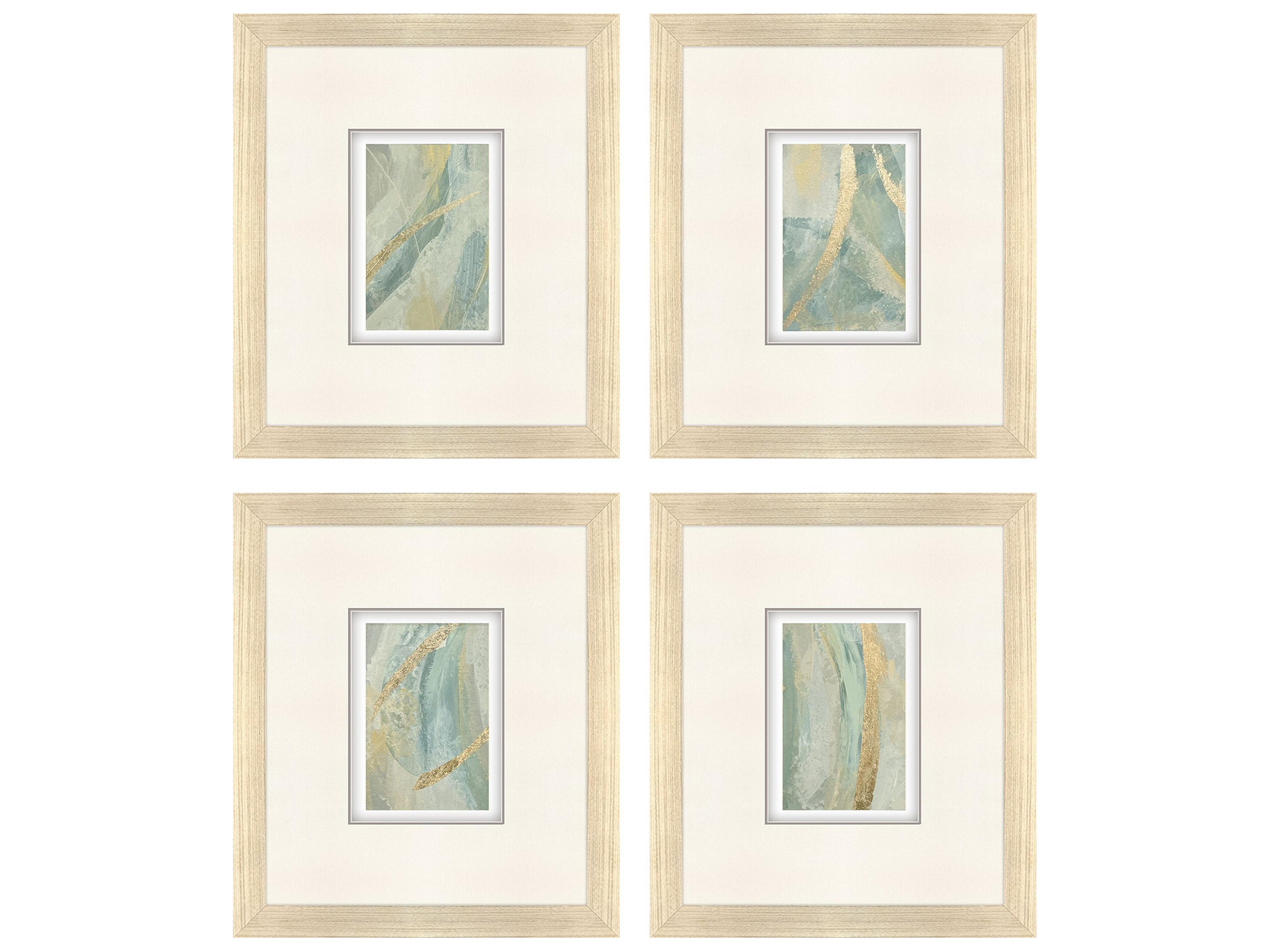 Ribbon Dance I Framed Art - Set of 4