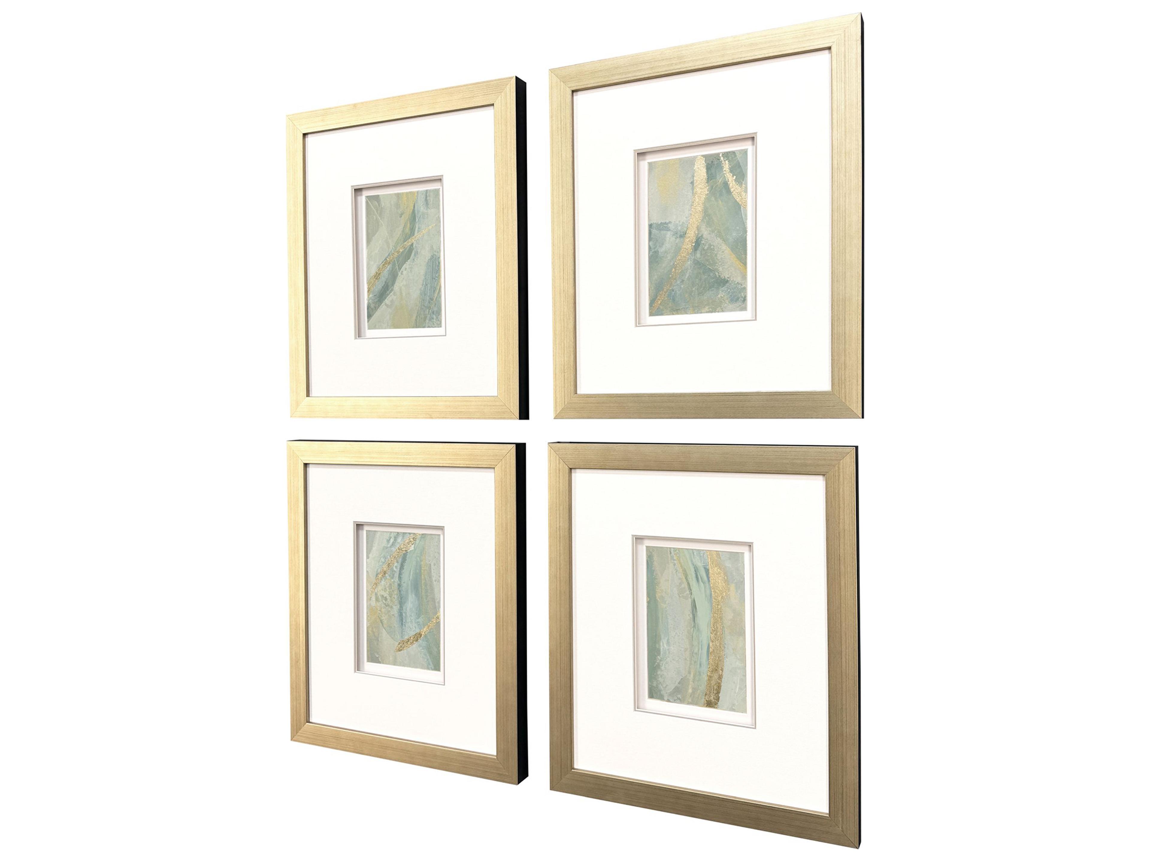Paragon Ribbon Dance I Framed Art - Set of 4