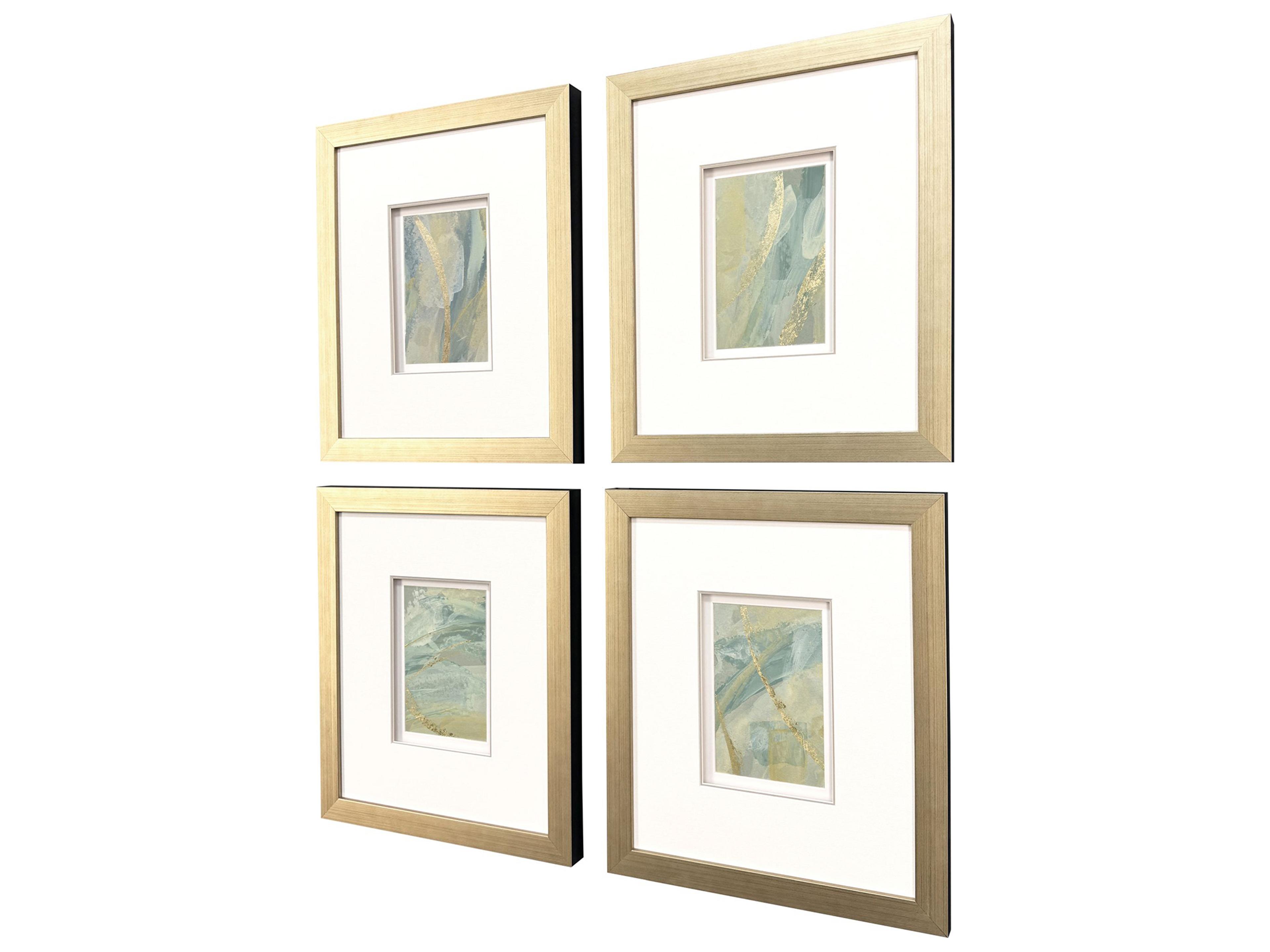Paragon Ribbon Dance II Framed Art - Set of 4