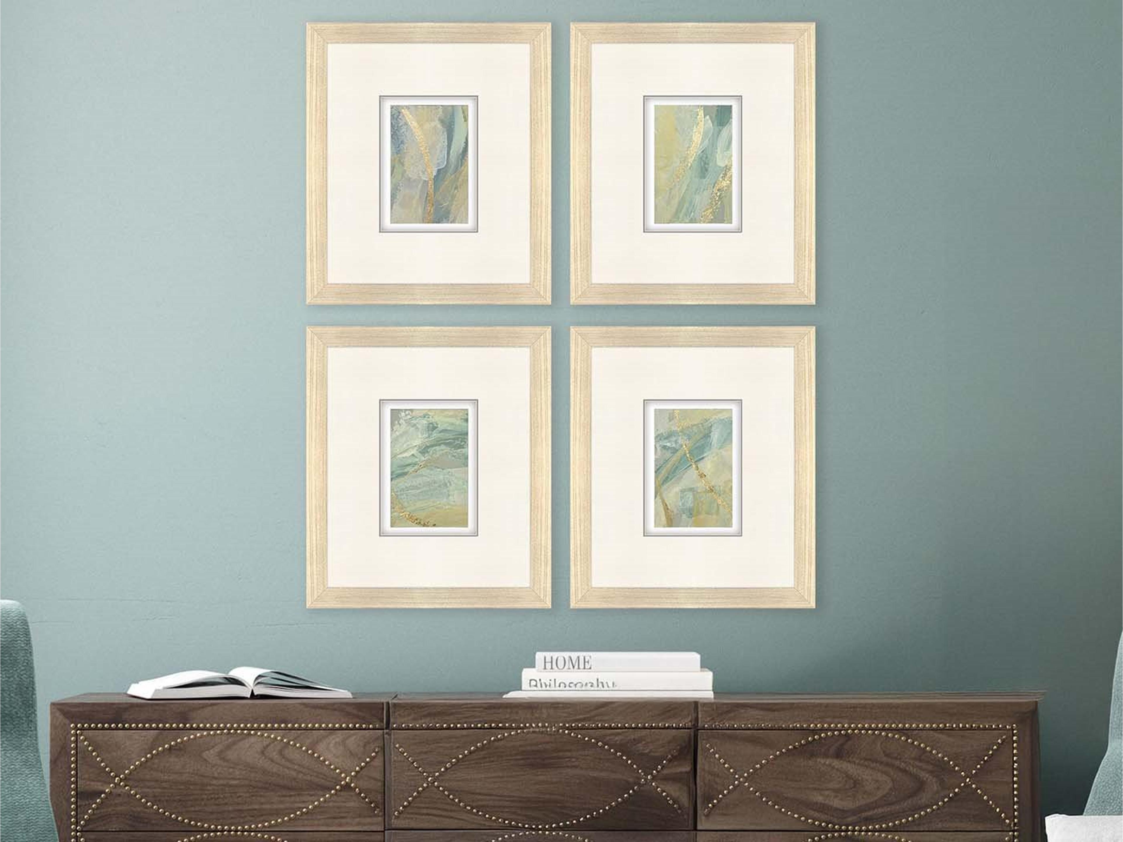 Paragon Ribbon Dance II Framed Art - Set of 4