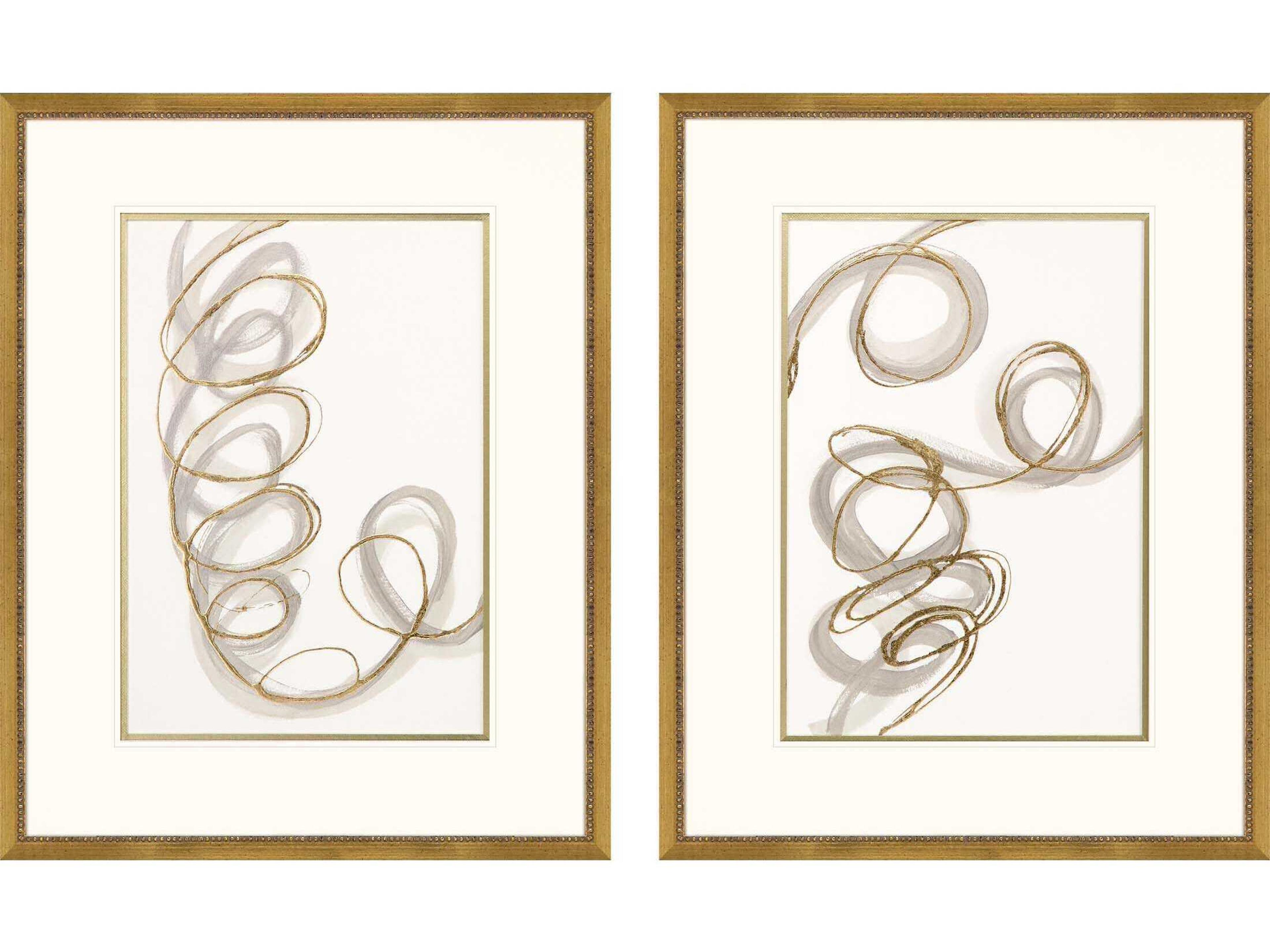 Geometrics Radiant Spiral-I Wall Art Set of 2