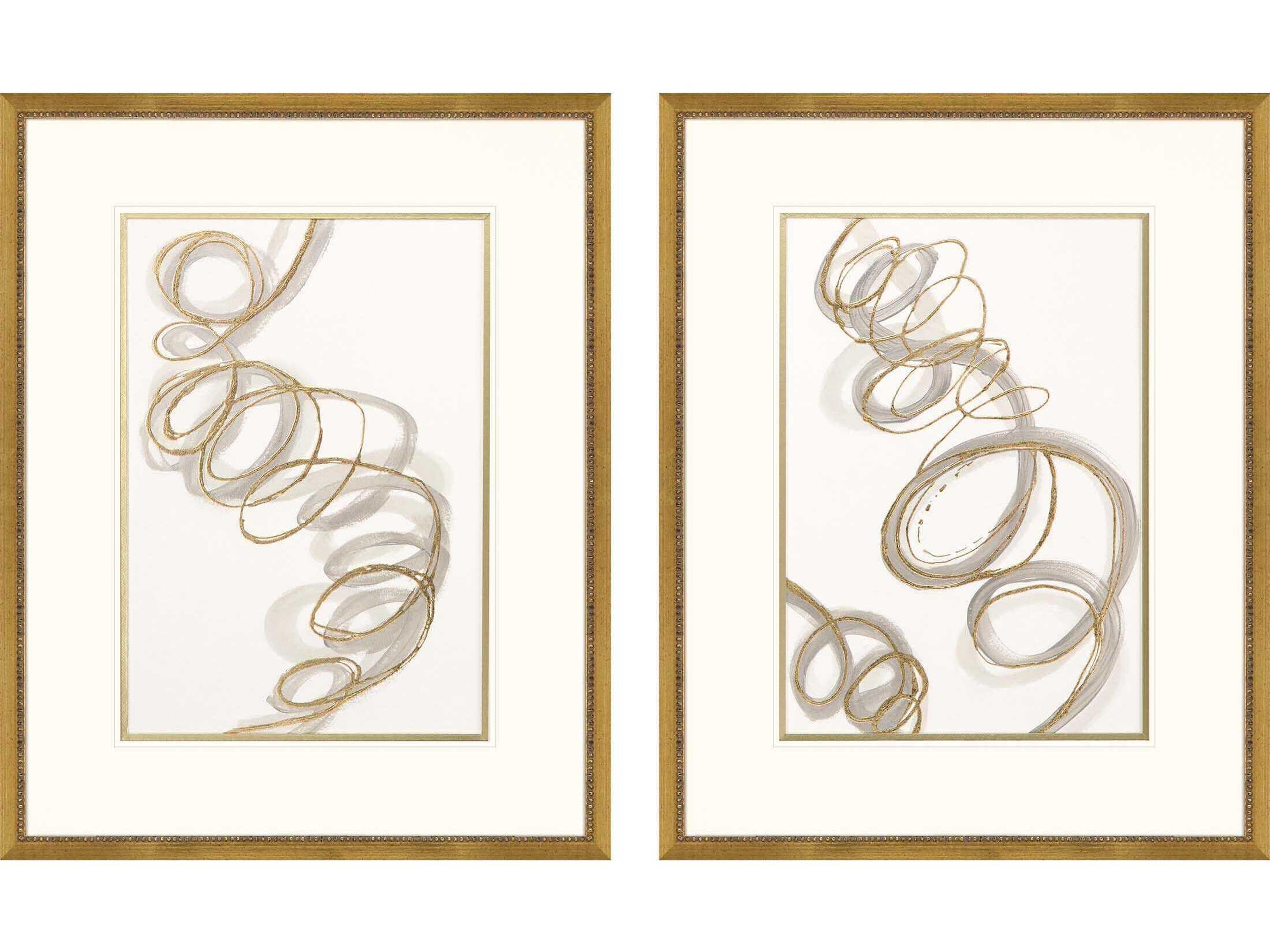 Geometrics Radiant Spiral-II Wall Art Set of 2
