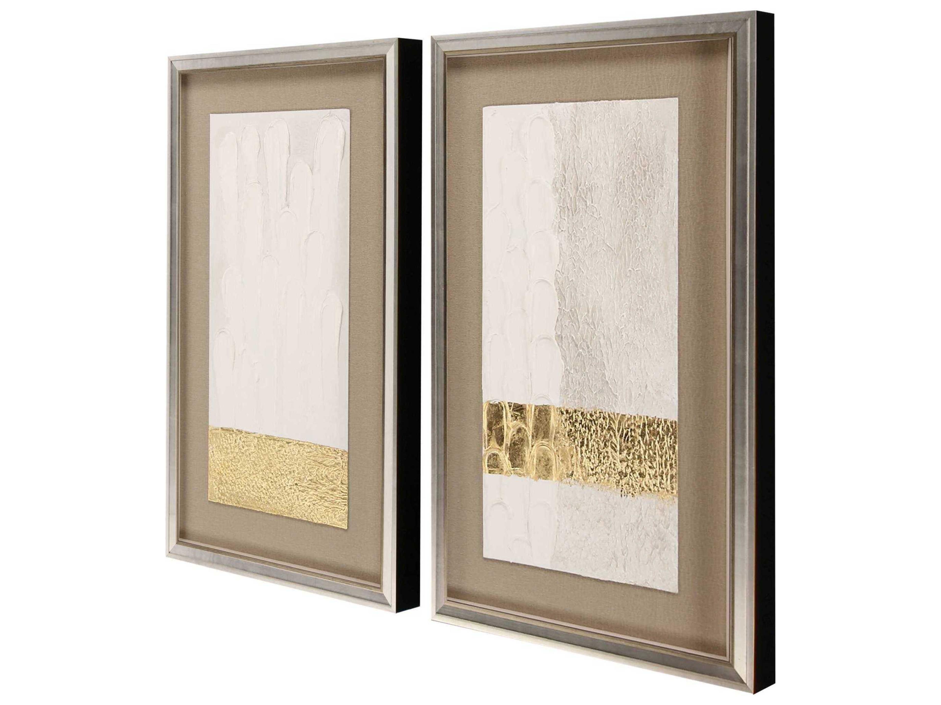 Paragon Abstract Blanco Pluma-I Wall Art Set of 2