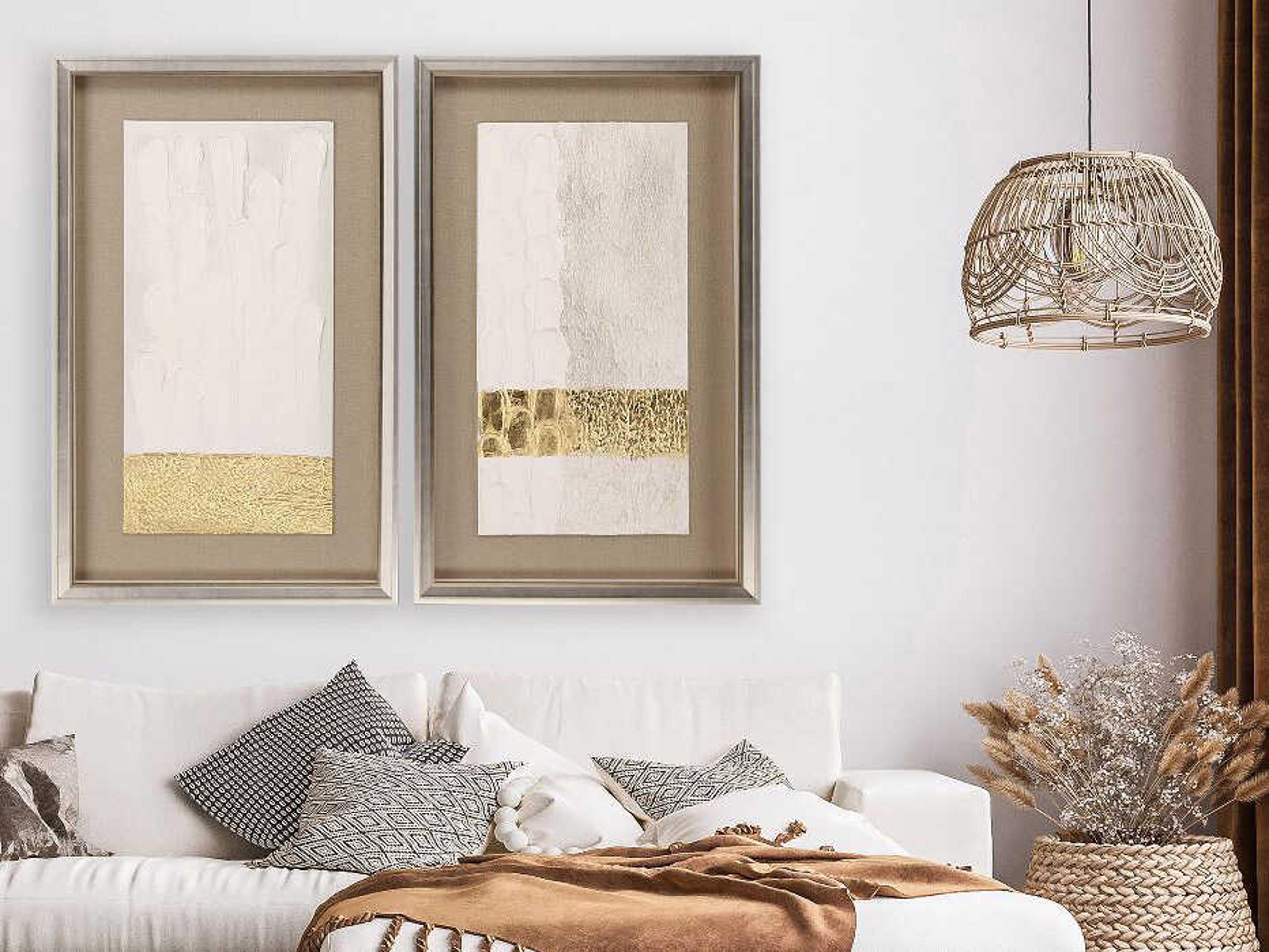 Paragon Abstract Blanco Pluma-I Wall Art Set of 2