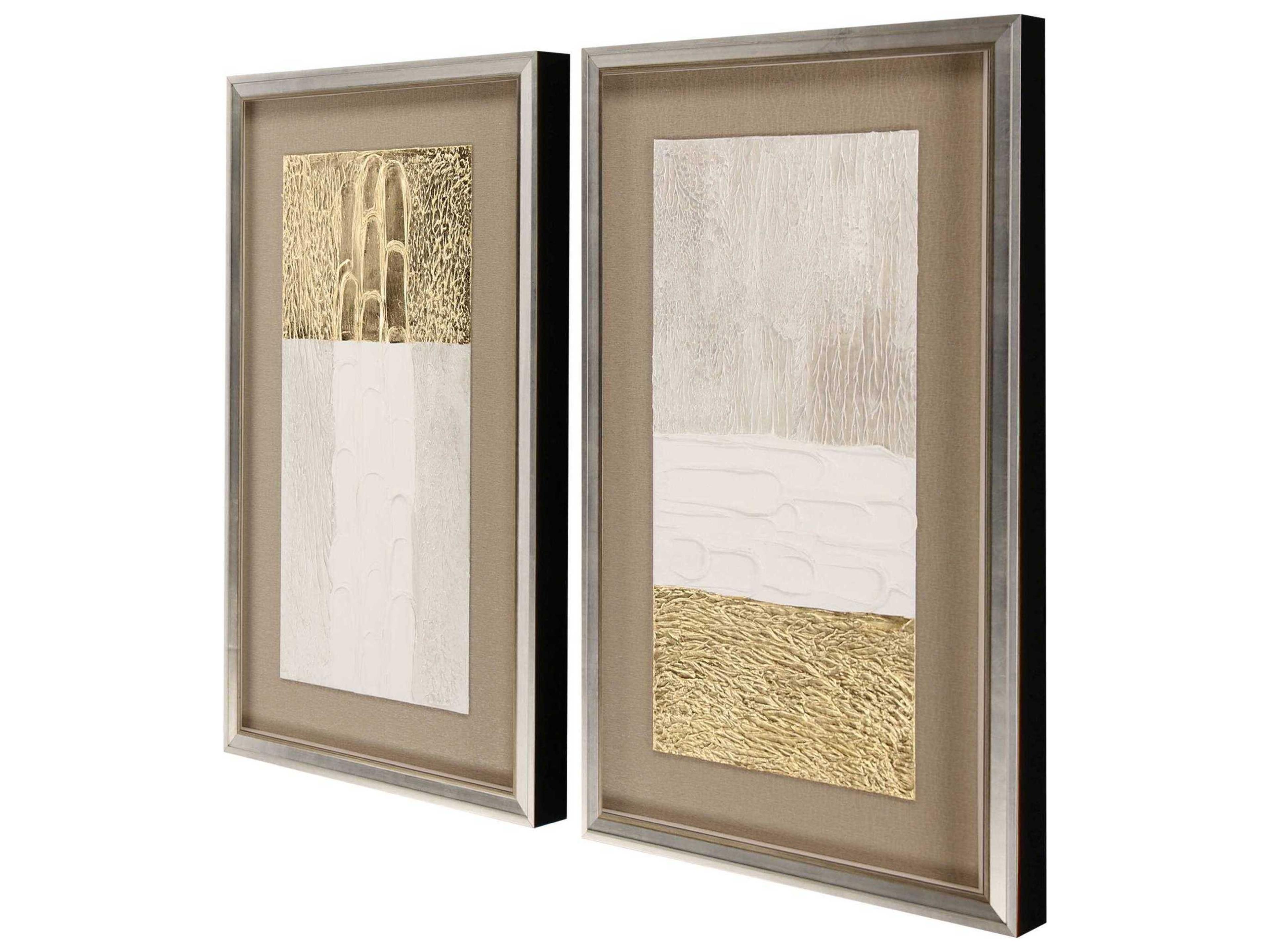 Paragon Abstract Blanco Pluma-II Wall Art Set of 2