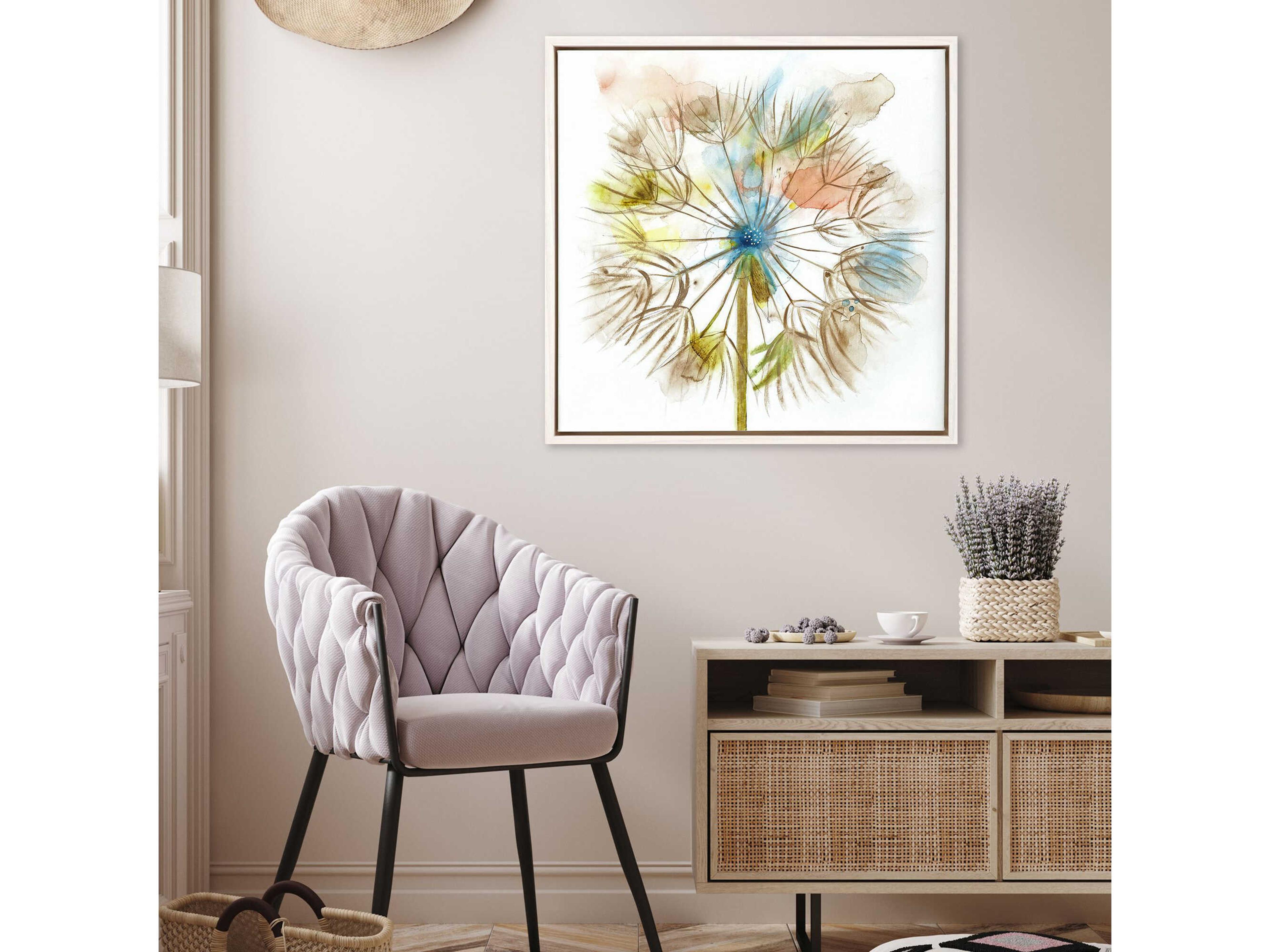 Paragon Florals Dandelion-II Canvas Wall Art