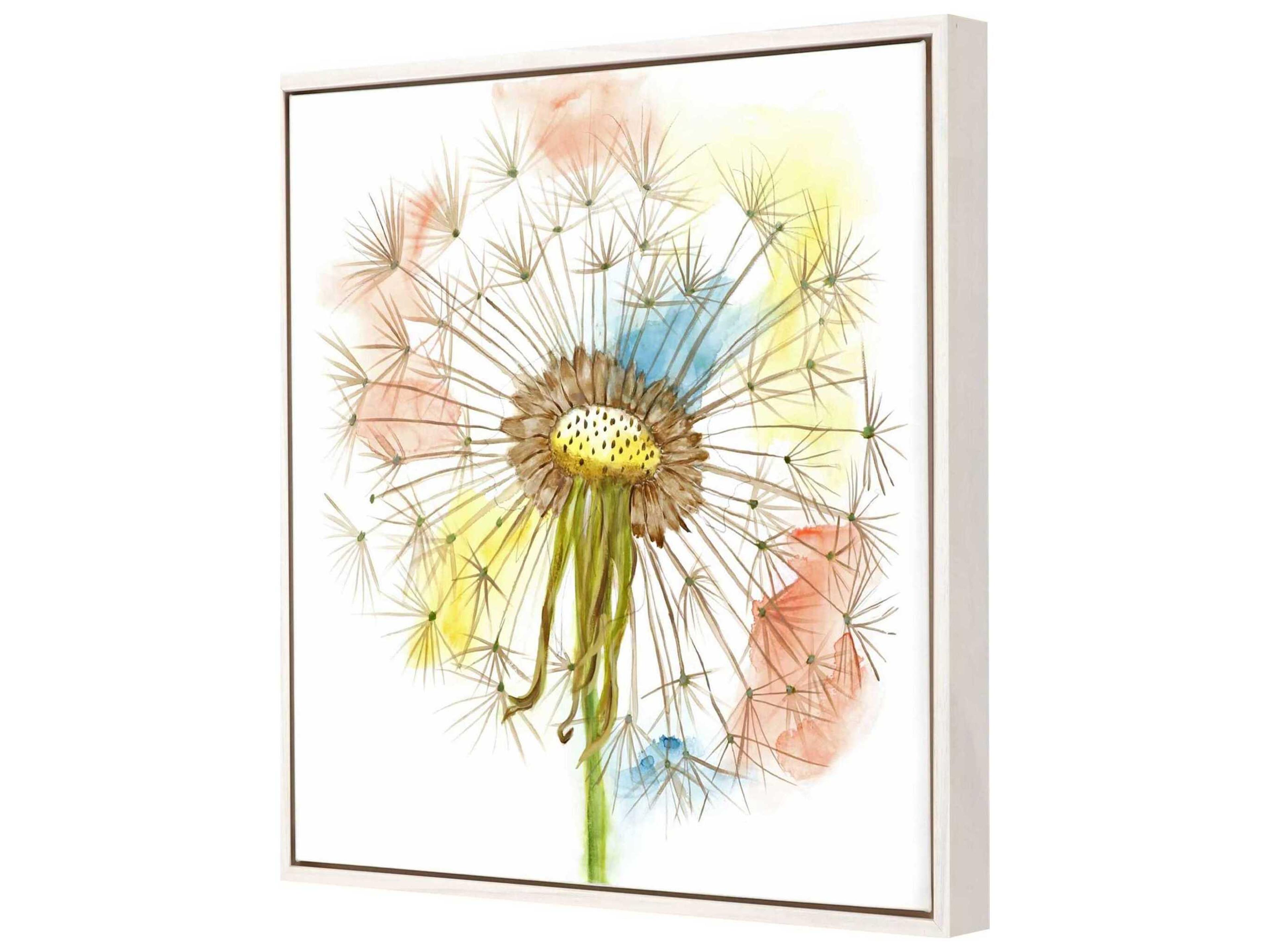 Paragon Florals Dandelion-III Canvas Wall Art