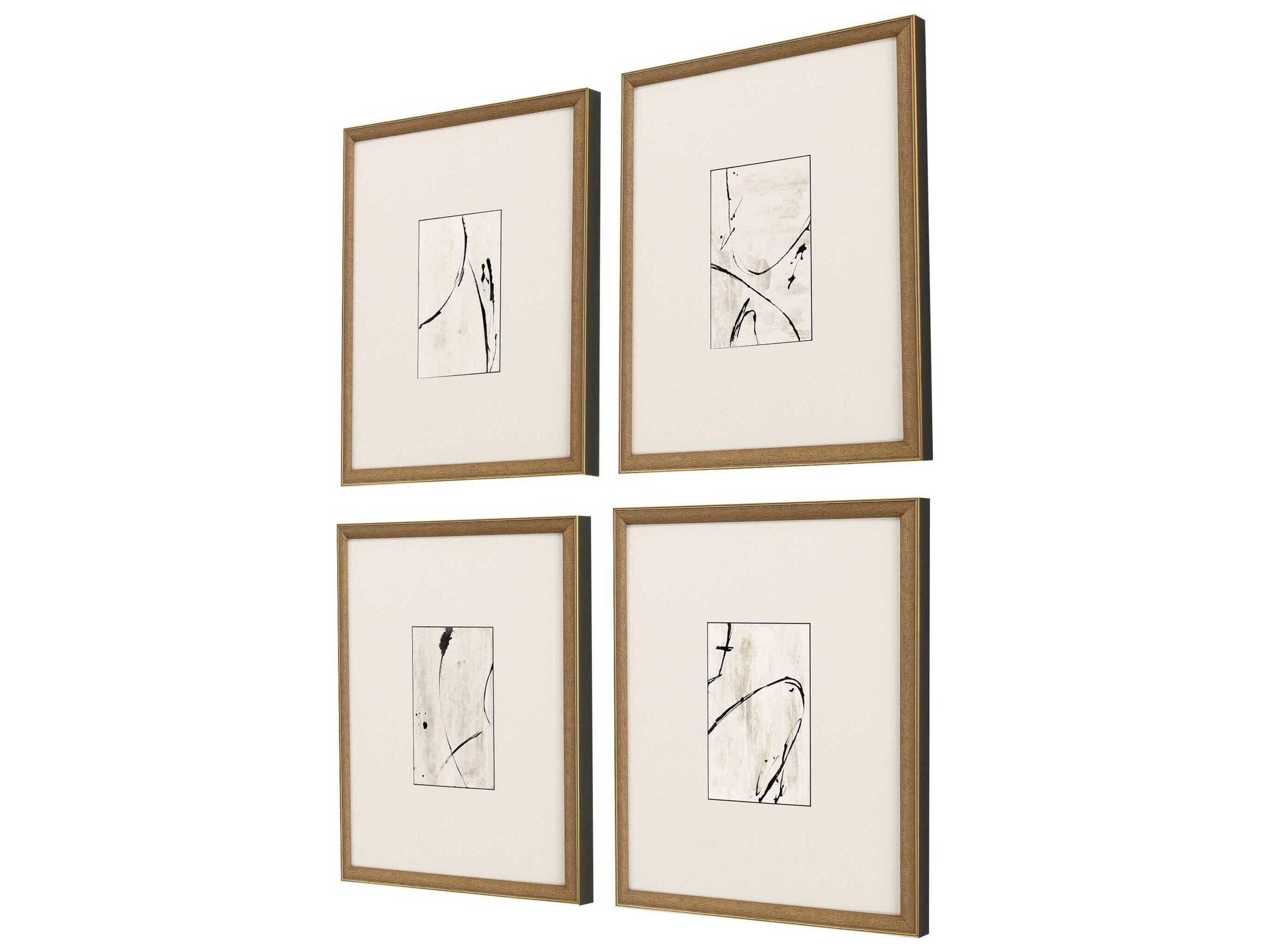 Paragon Geometrics Jete-I Wall Art Set of 4