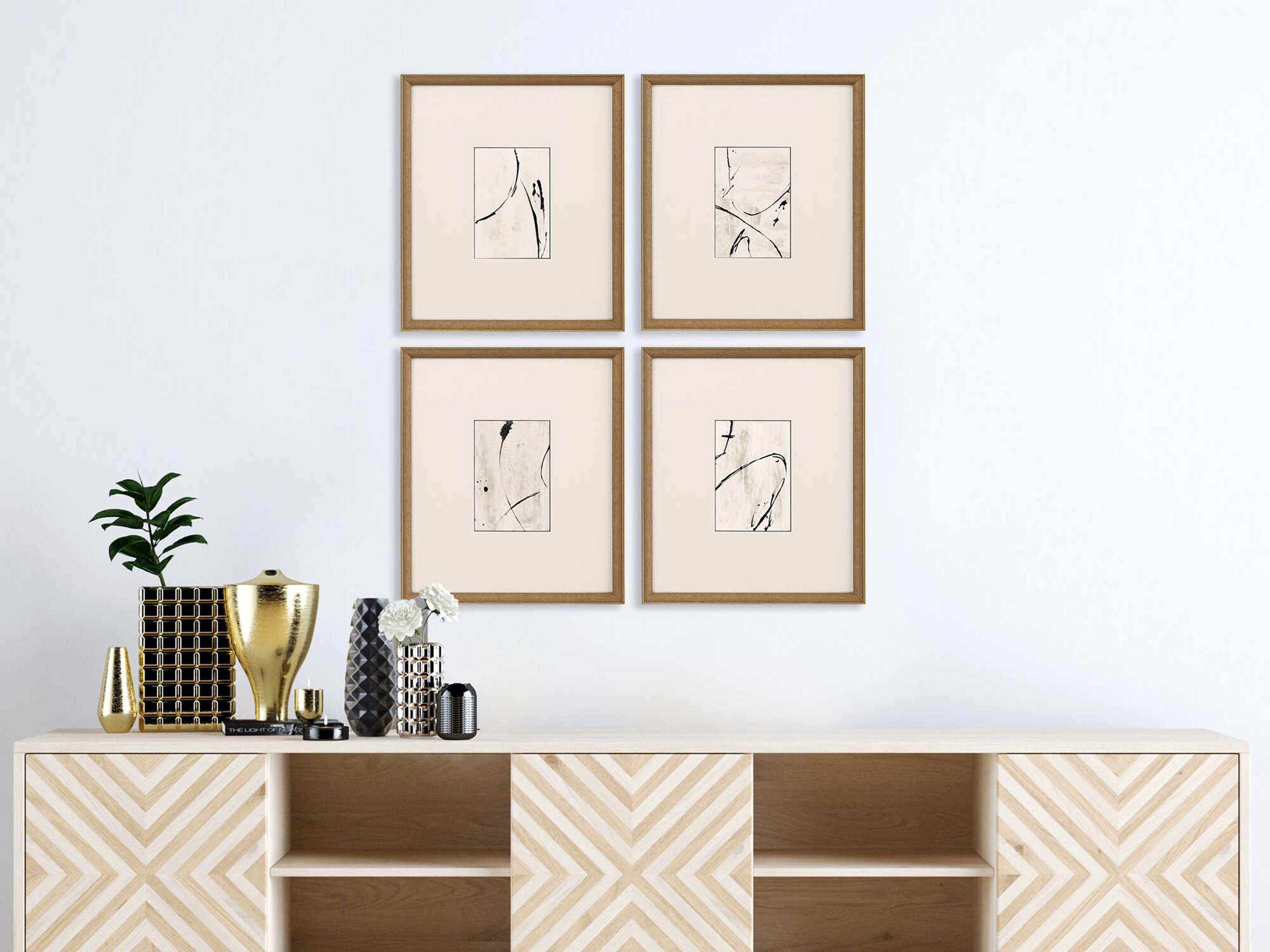 Paragon Geometrics Jete-I Wall Art Set of 4