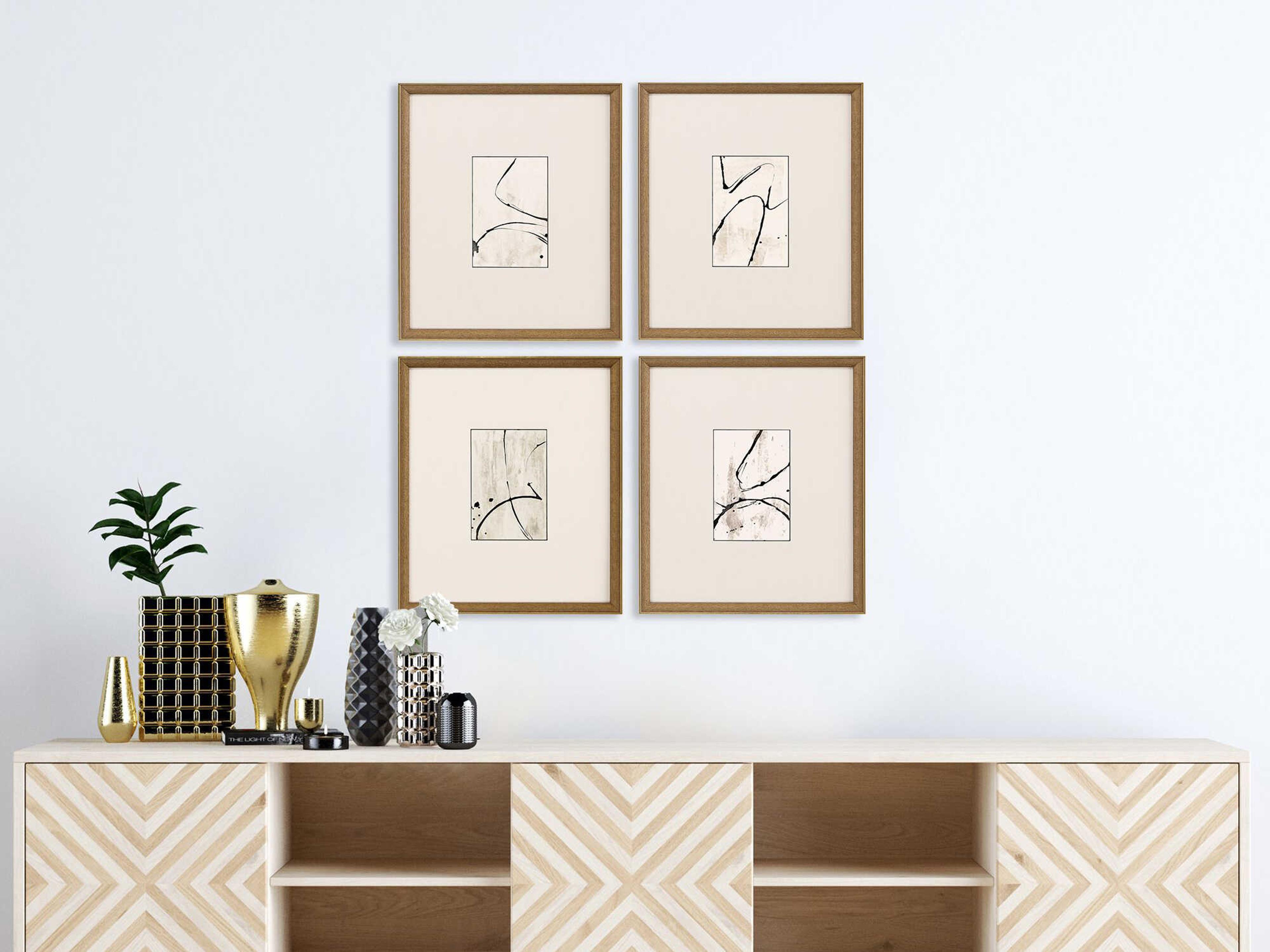 Paragon Geometrics Jete-II Wall Art Set of 4