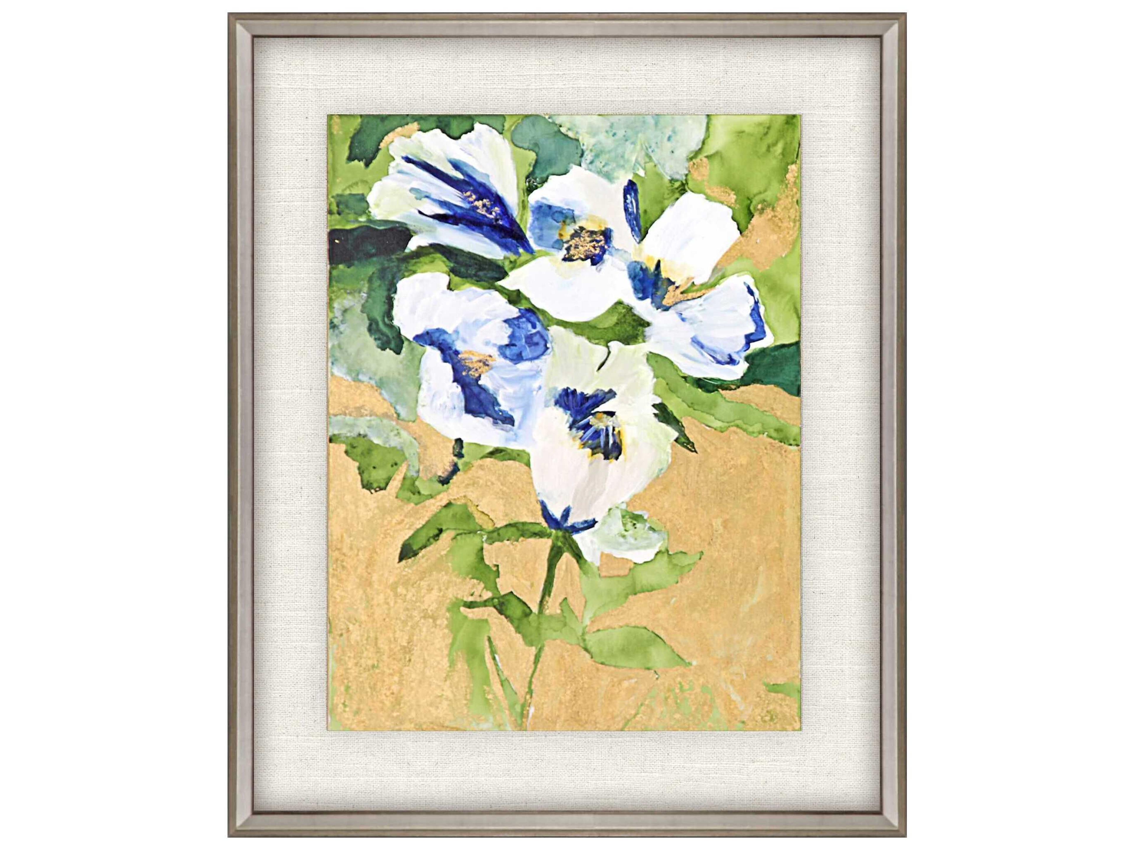 Paragon Florals Snow Petals-I Canvas Wall Art