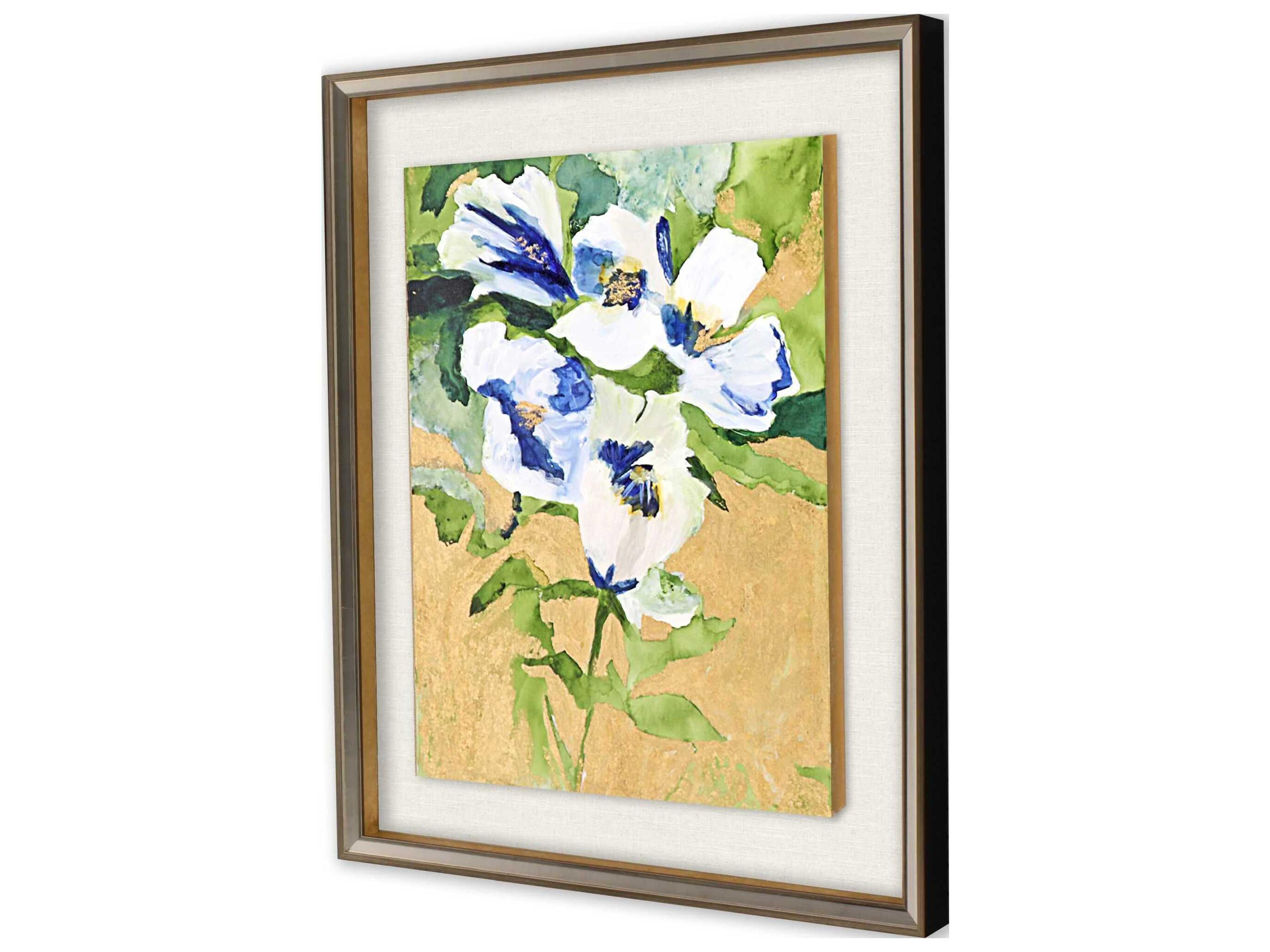 Paragon Florals Snow Petals-I Canvas Wall Art
