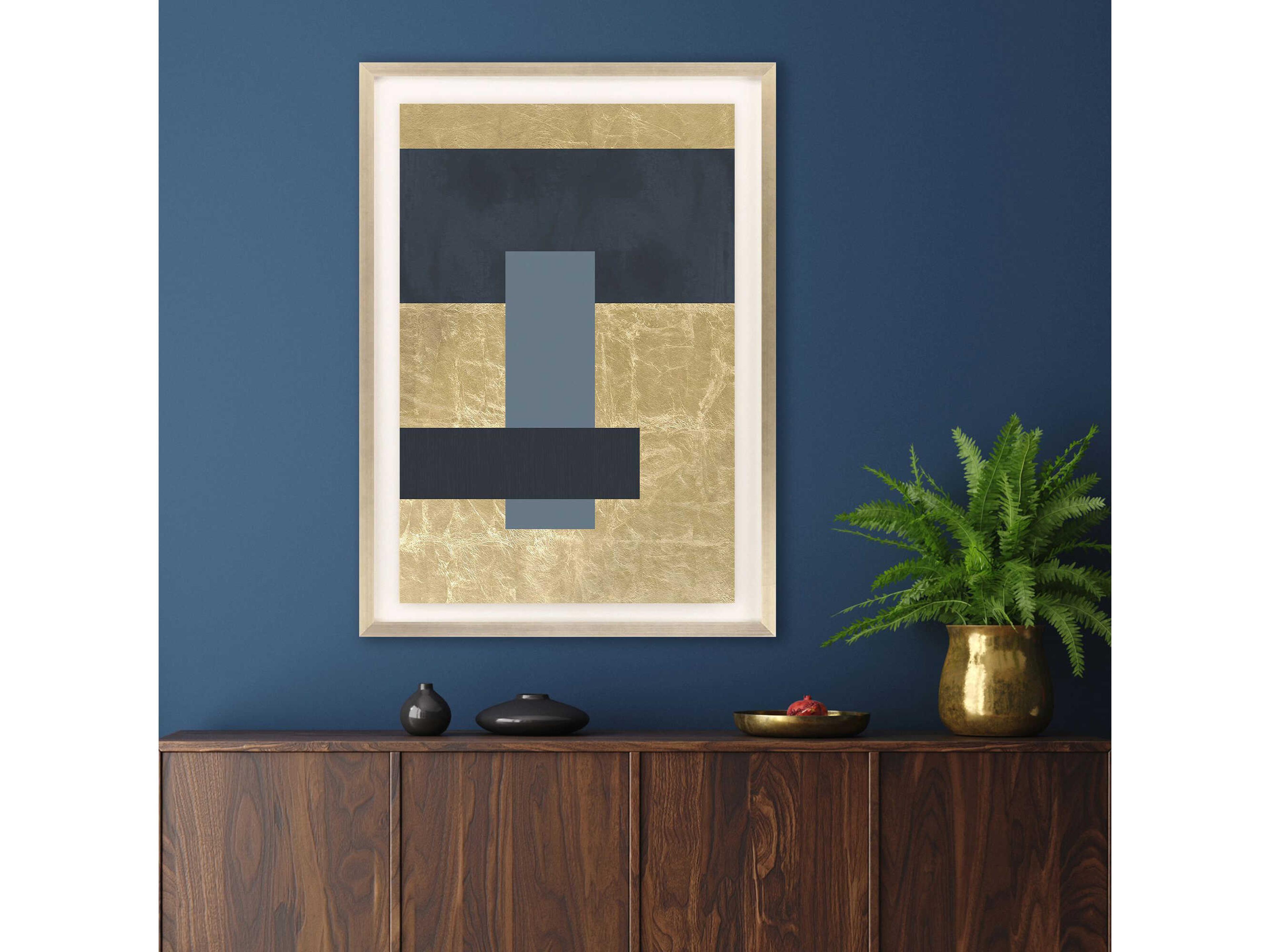 Paragon Geometrics Gold Colorblock-I Wall Art