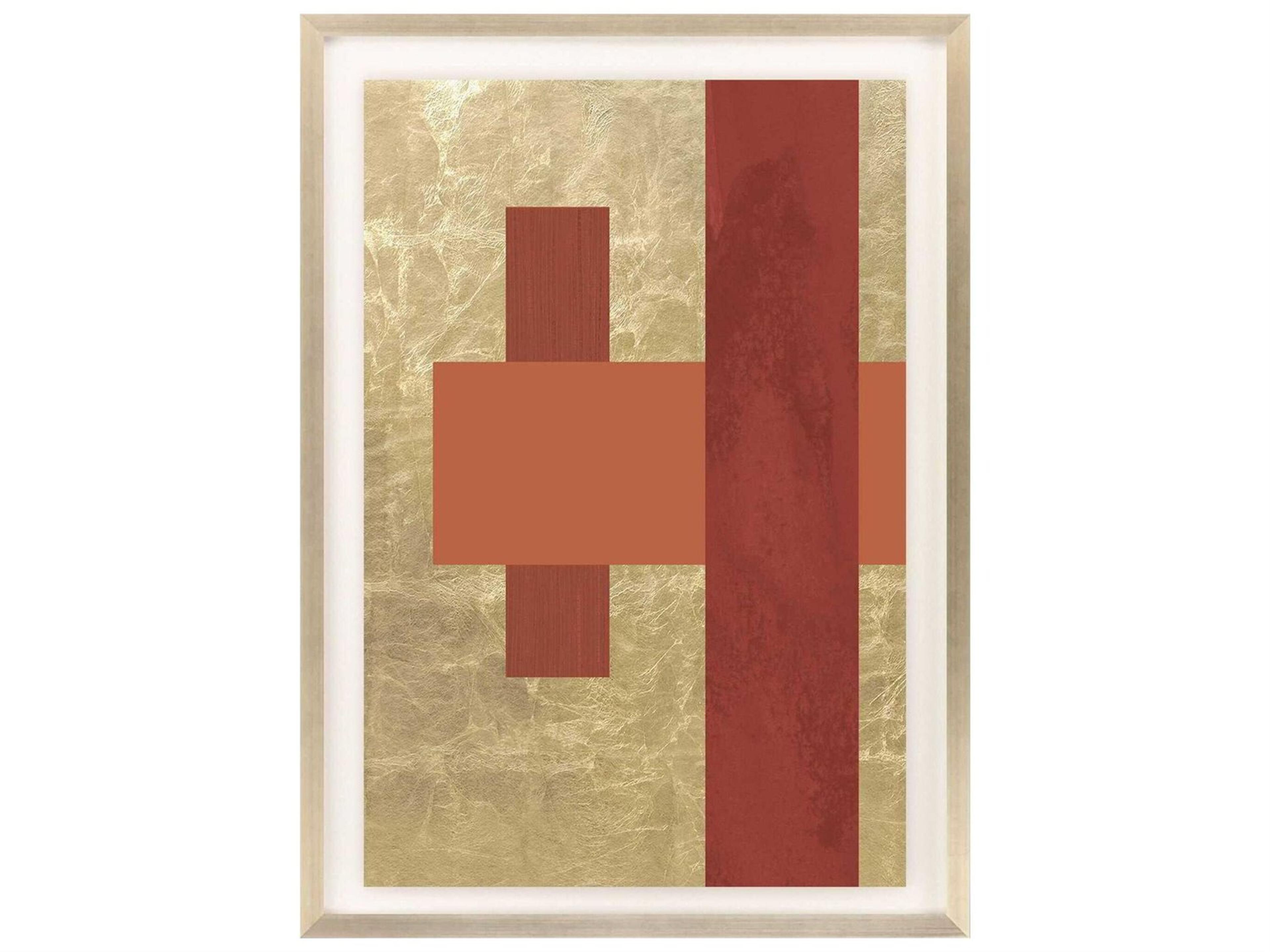 Geometrics Gold Colorblock-II Wall Art