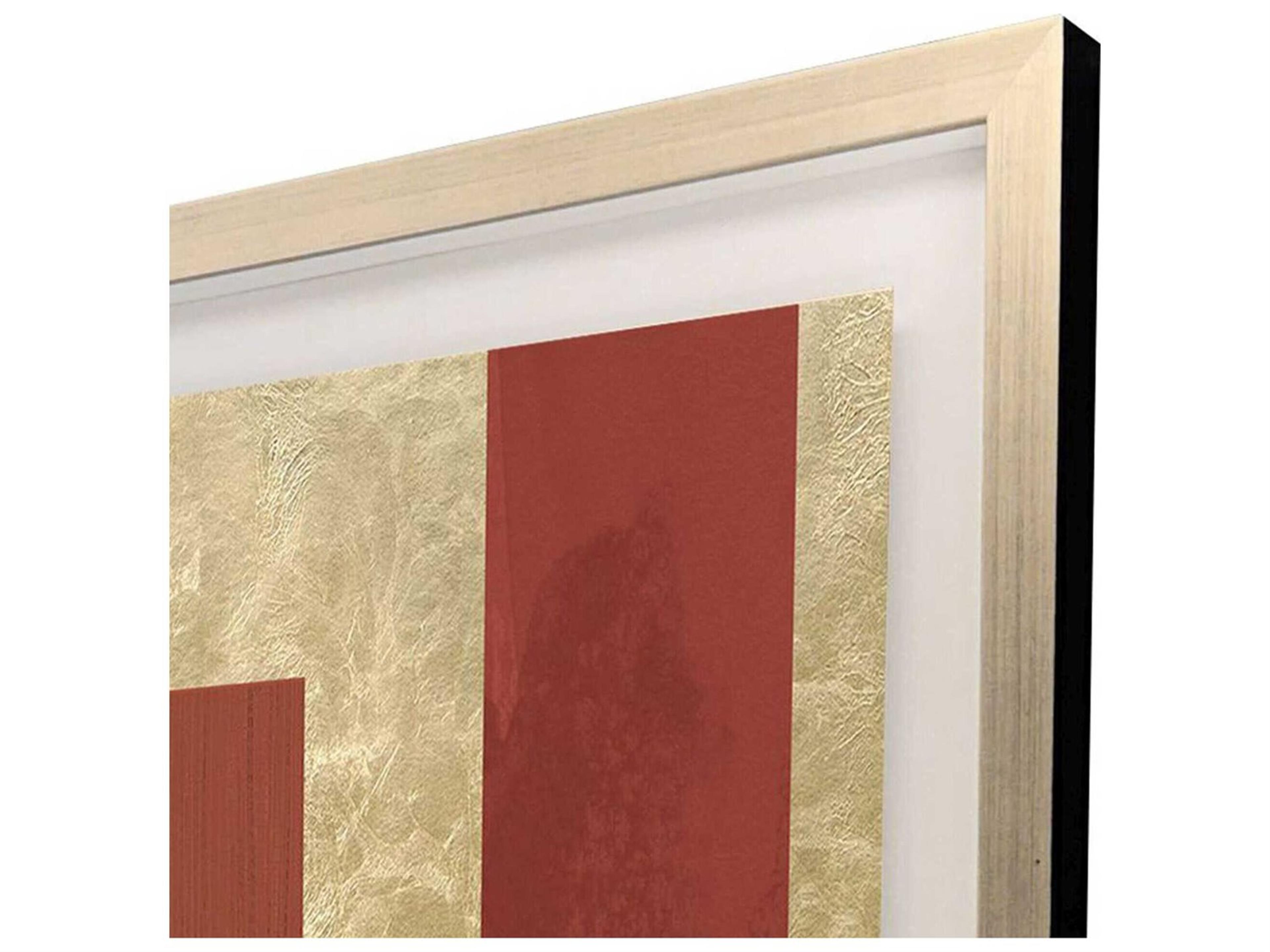Paragon Geometrics Gold Colorblock-II Wall Art