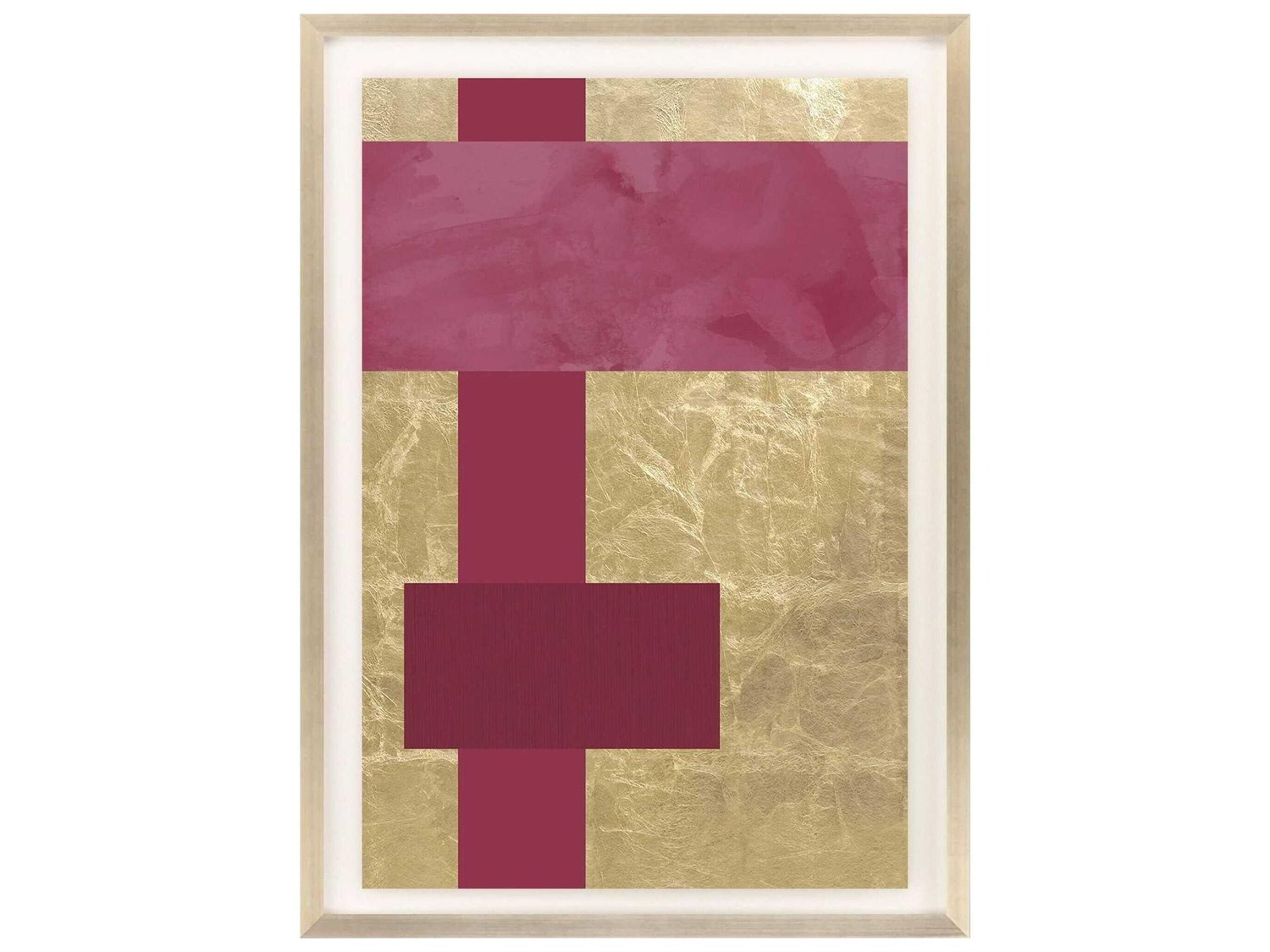 Geometrics Gold Colorblock-IV Wall Art