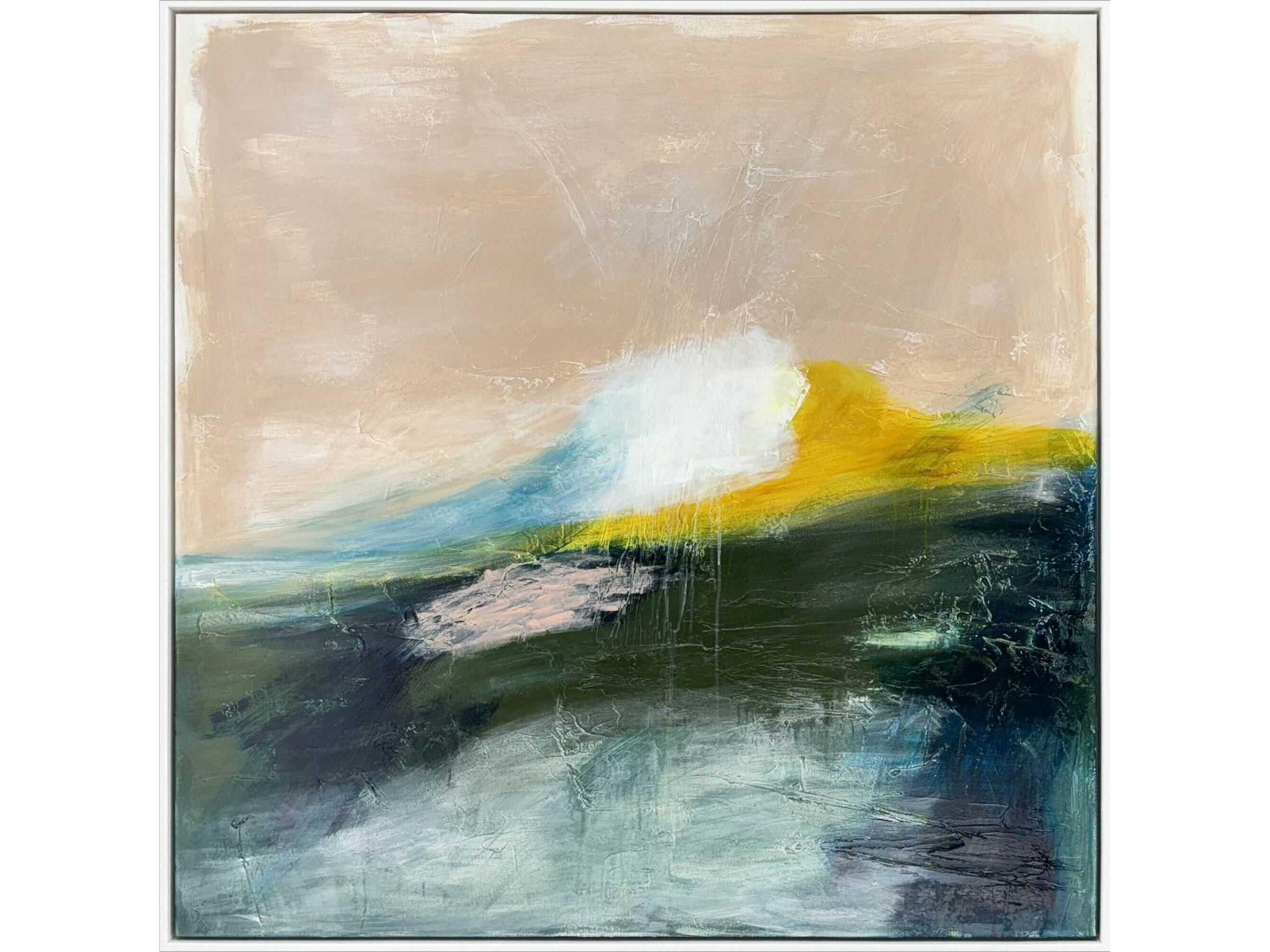 Paragon Abstract Blush and Bashful Canvas Wall Art