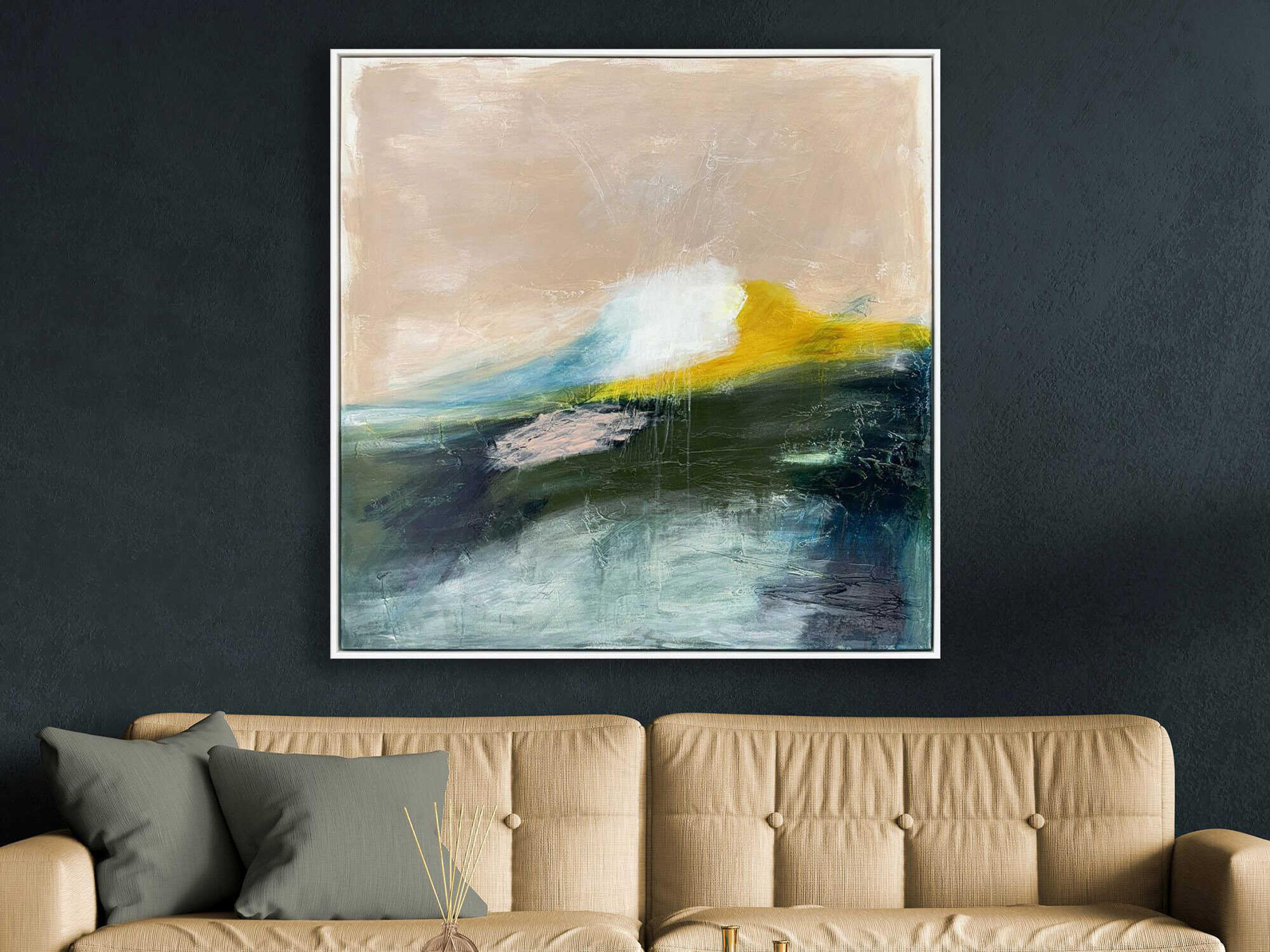 Paragon Abstract Blush and Bashful Canvas Wall Art