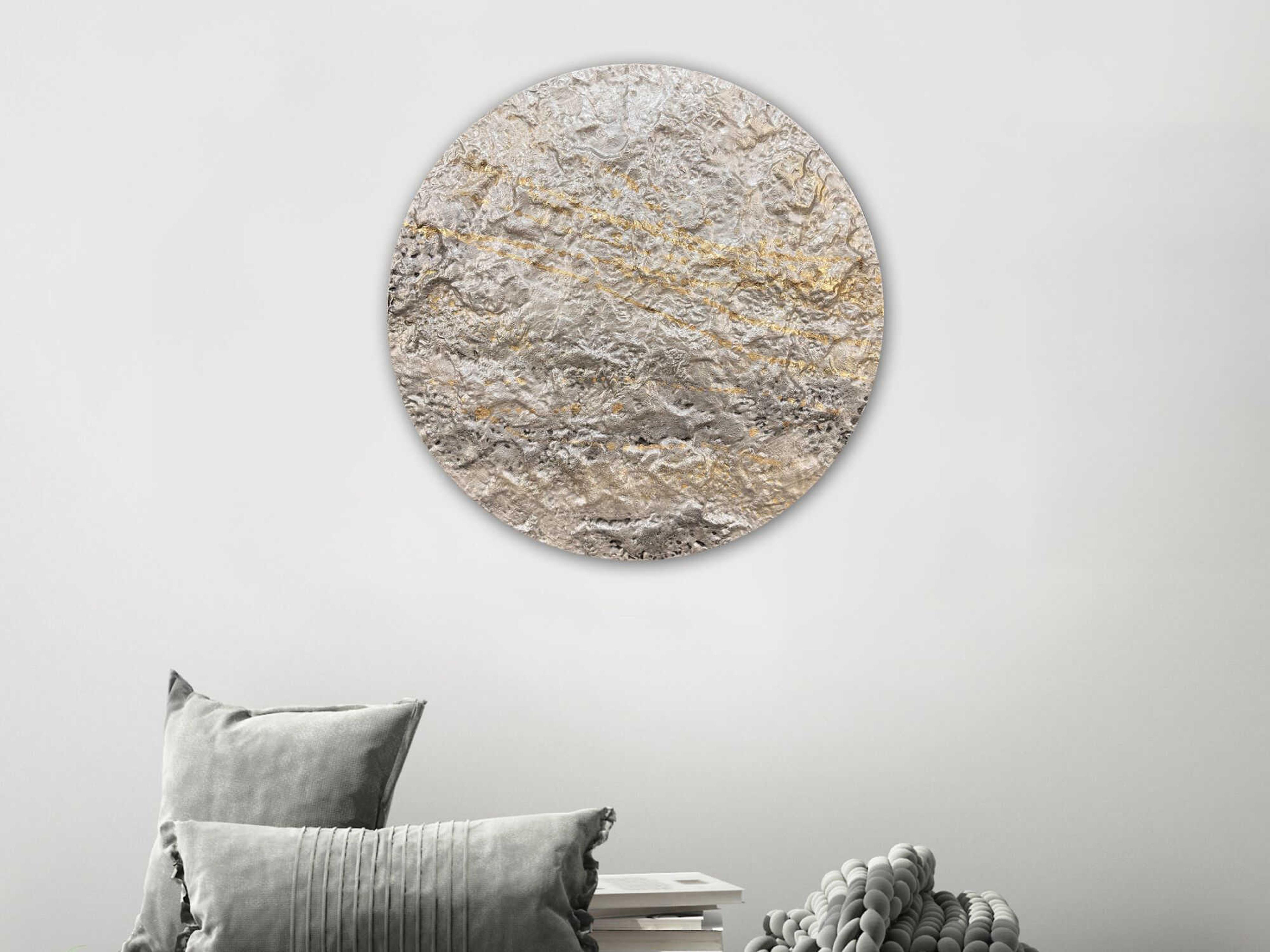 Paragon Abstract Metallic Mercury-II Metal Wall Art