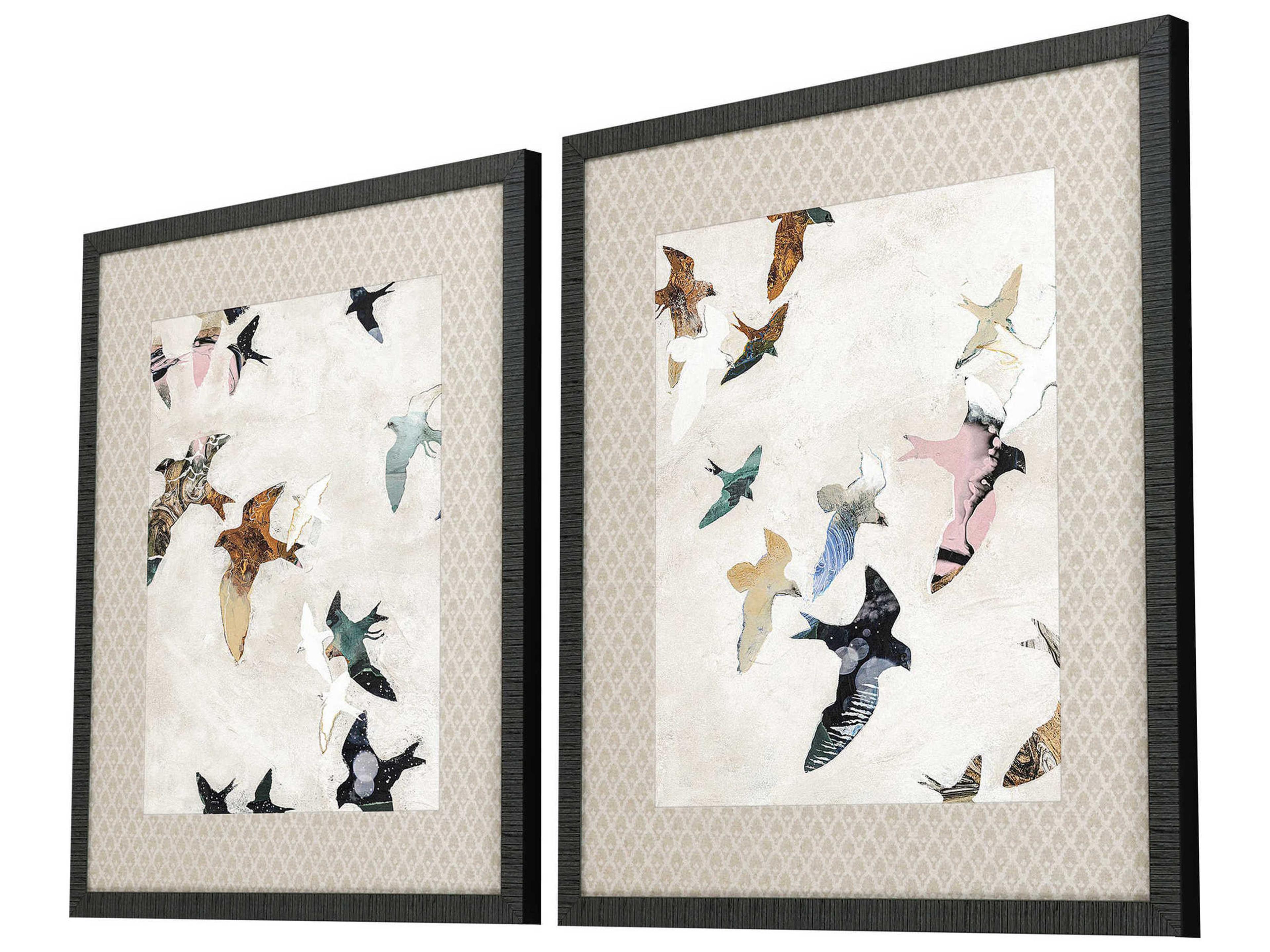 Paragon Animals Blue Abstract Birds Wall Art Set of 2