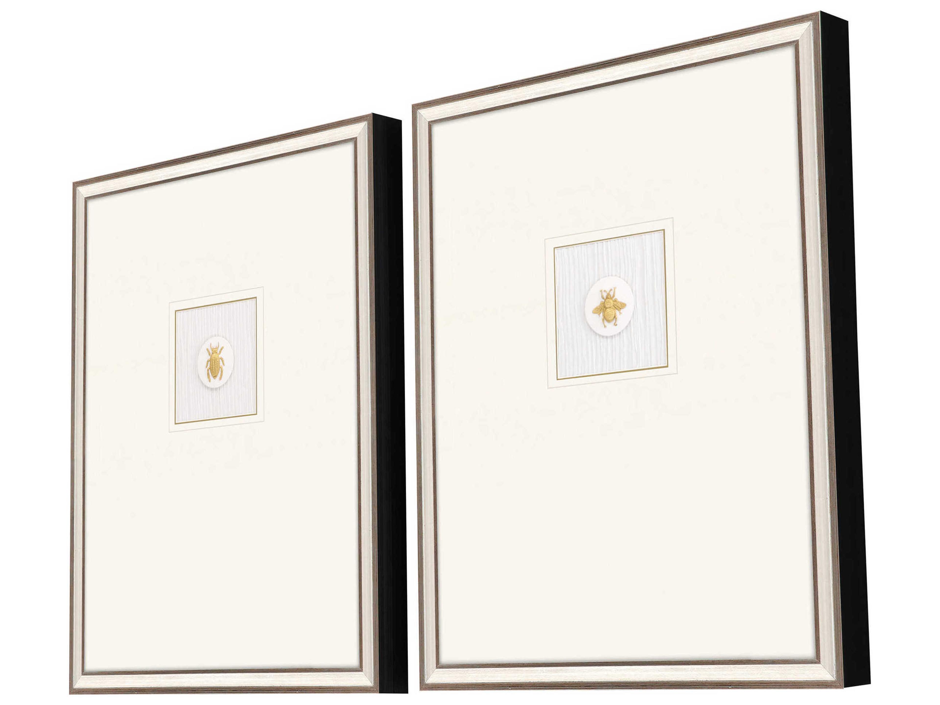Paragon Animals Black Insect Intaglio-I Wall Art Set of 2