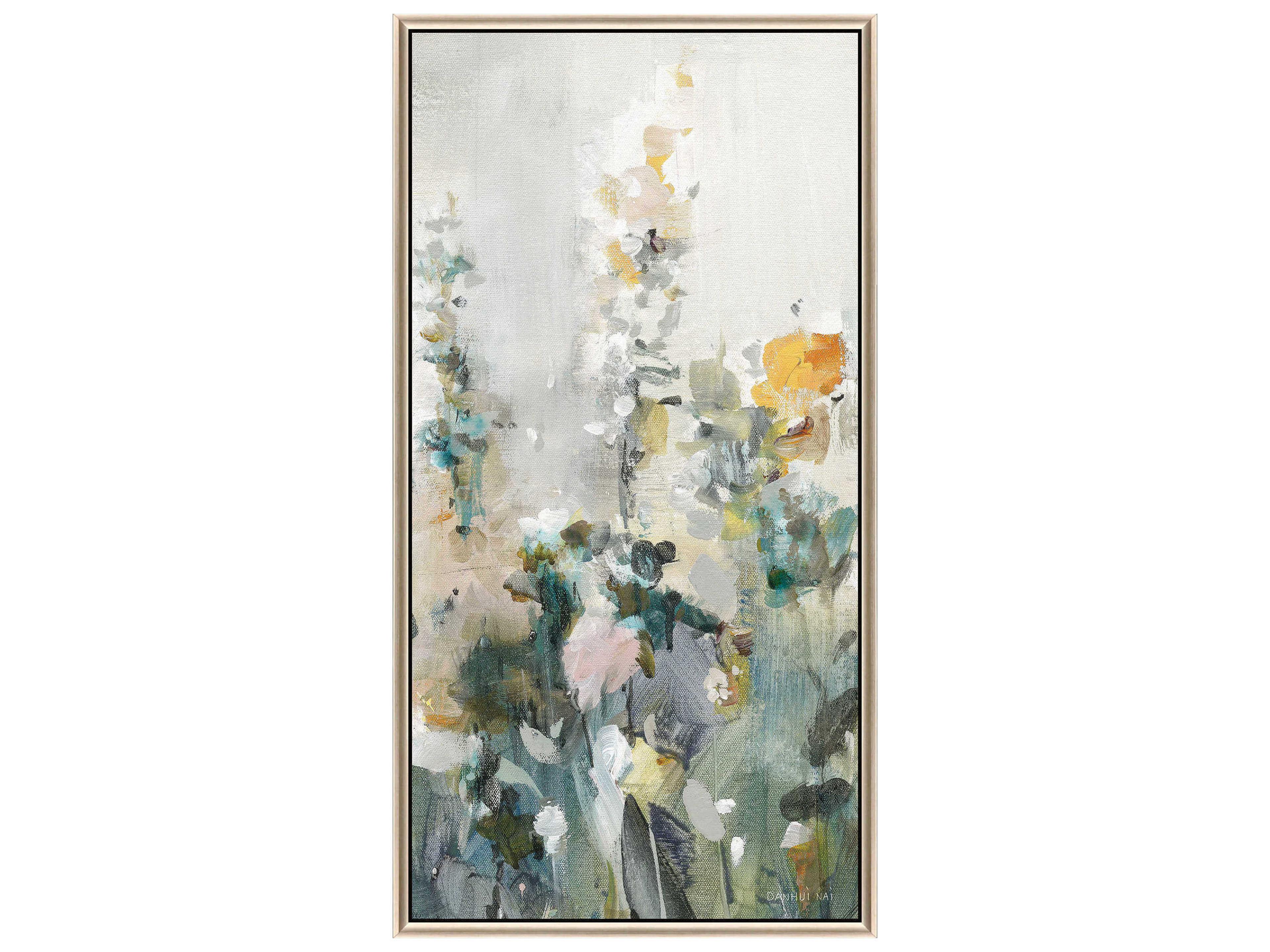 Florals Pink Rustic Garden-I Canvas Wall Art