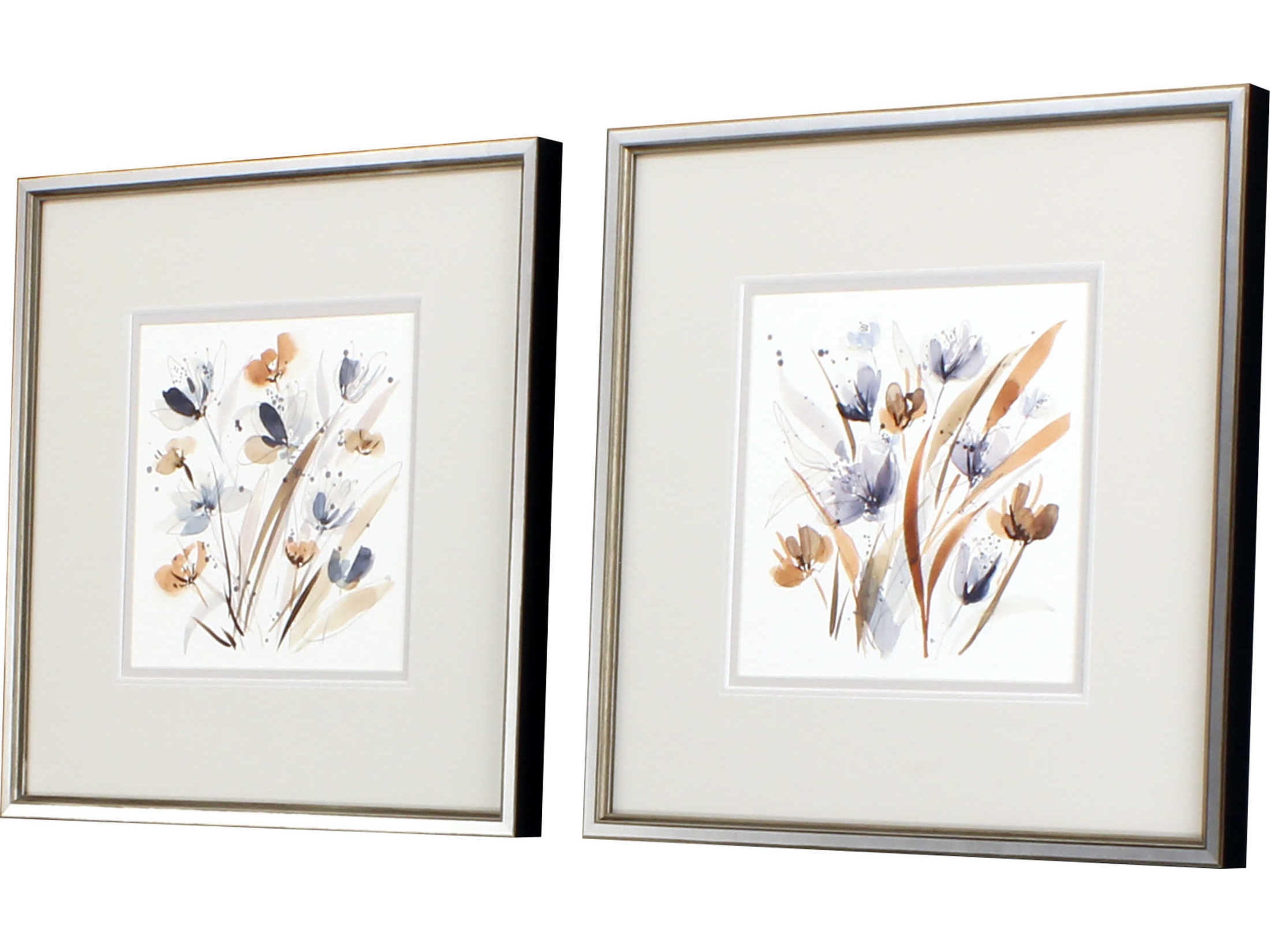 Paragon Coastal Blooms Wall Art Set of 2