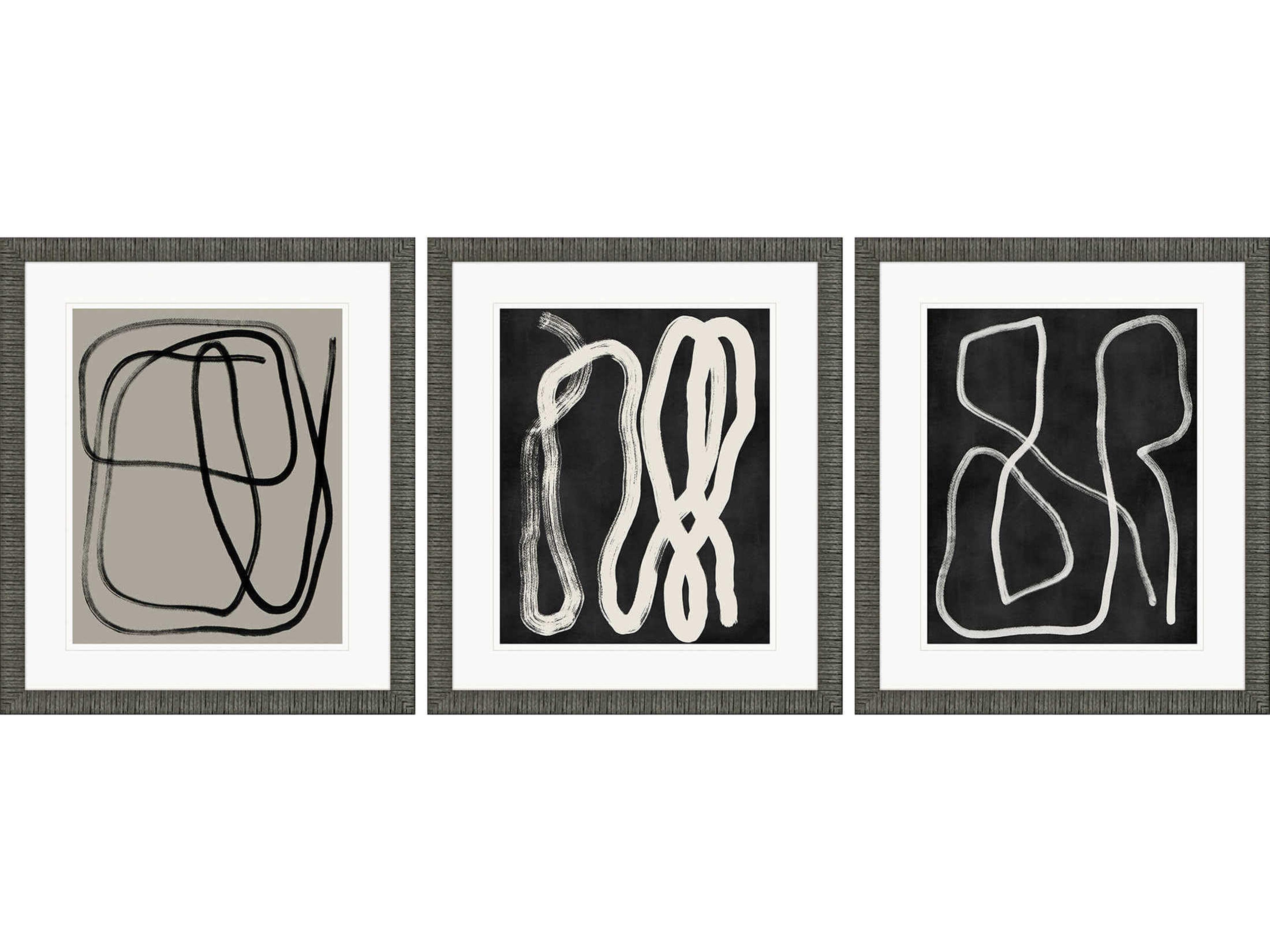 Paragon Naive Lines-I Wall Art Set of 3