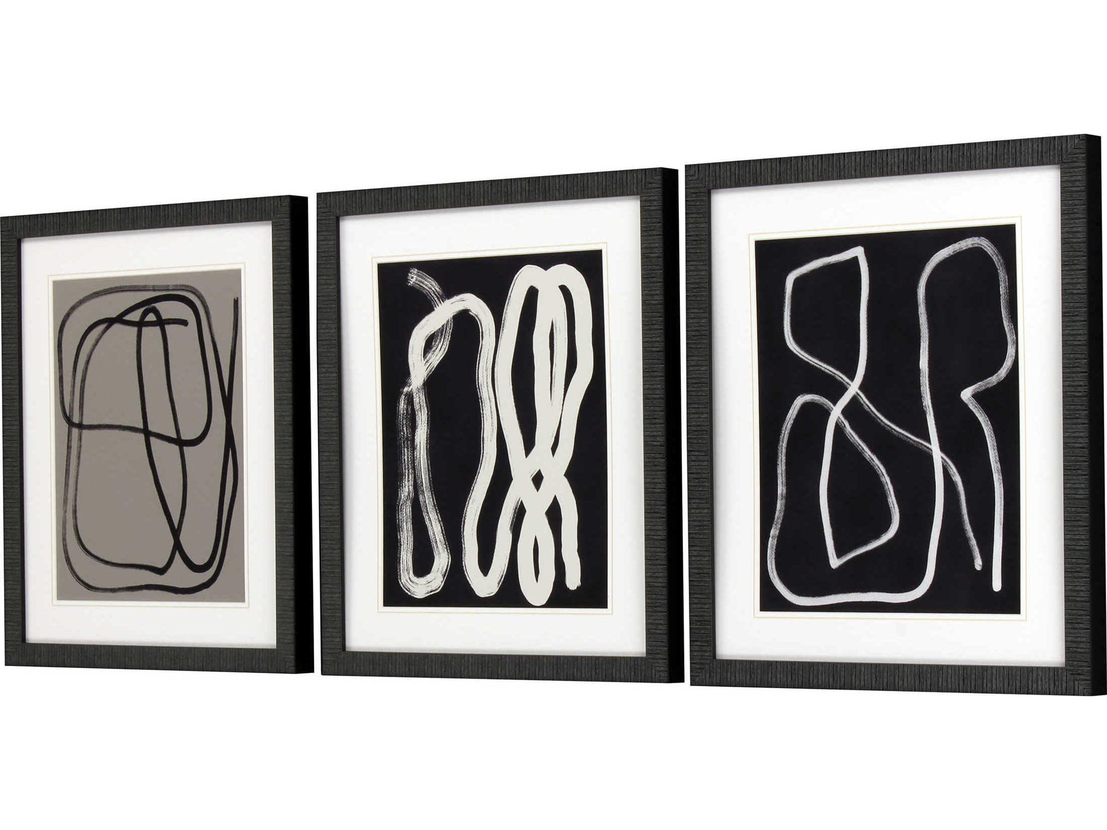 Paragon Naive Lines-I Wall Art Set of 3