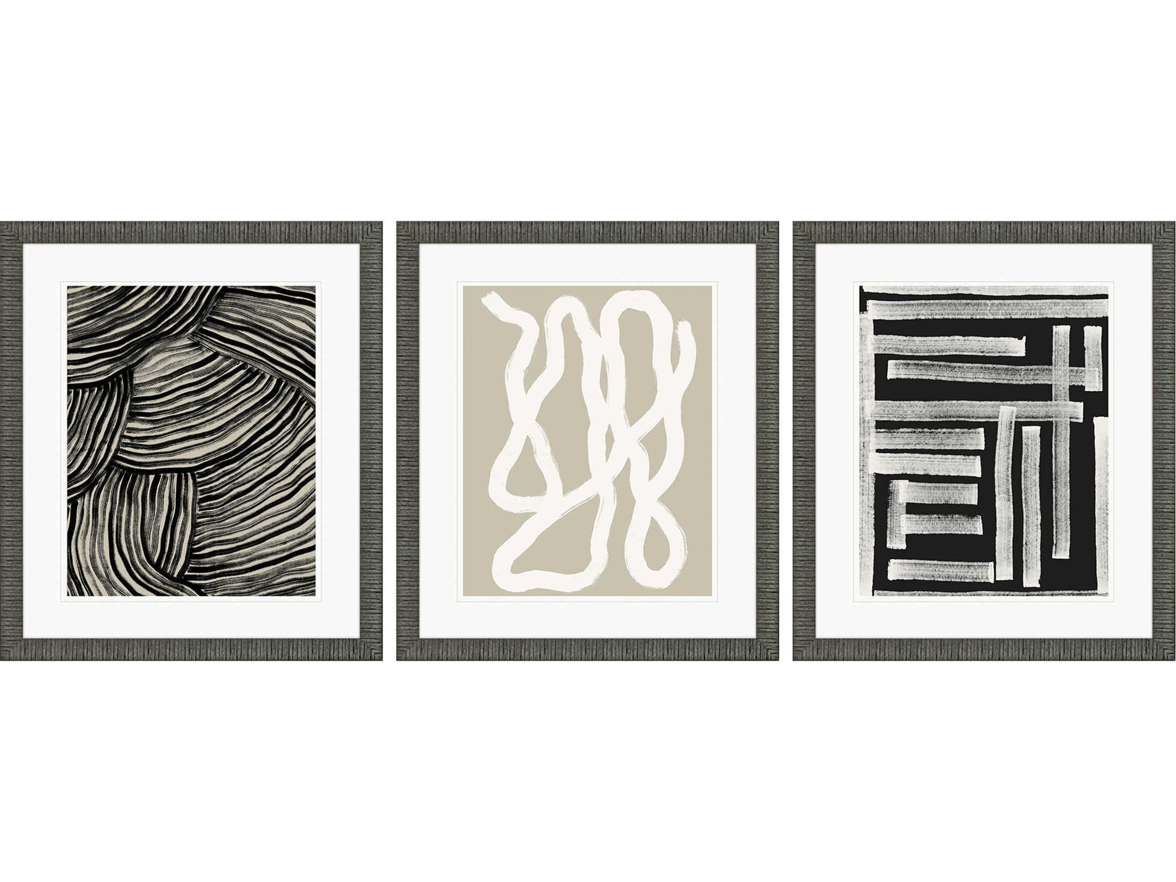 Naive Lines-IV Wall Art Set of 3