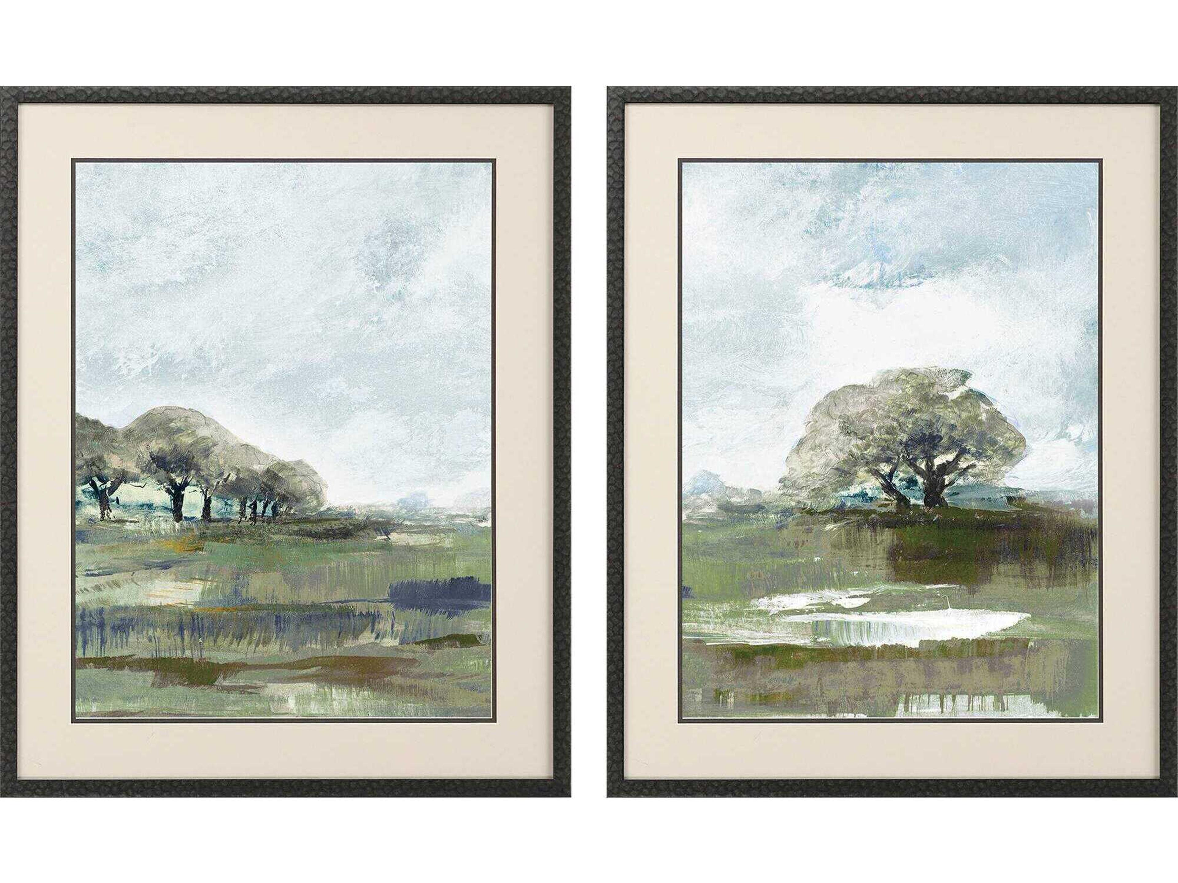 Paragon Landscapes Dusty Blue Sky Wall Art Set of 2
