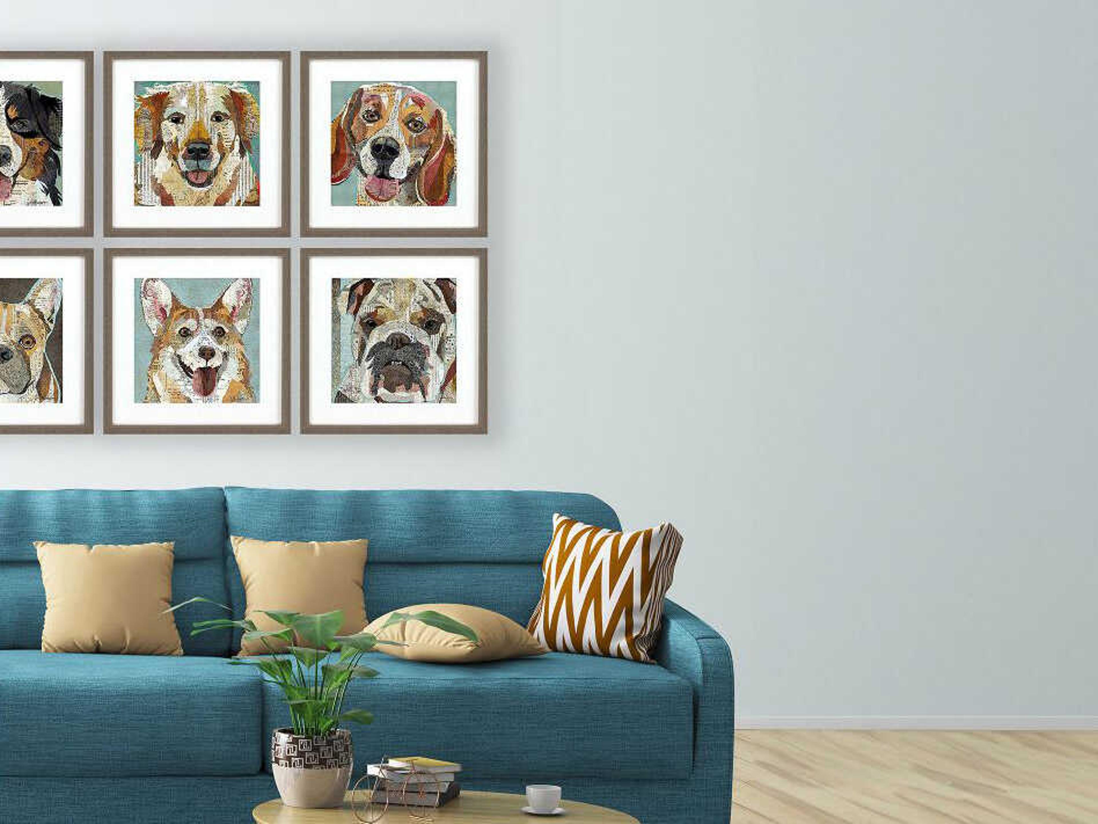 Paragon Animals Dog Collage-II Wall Art Set of 4
