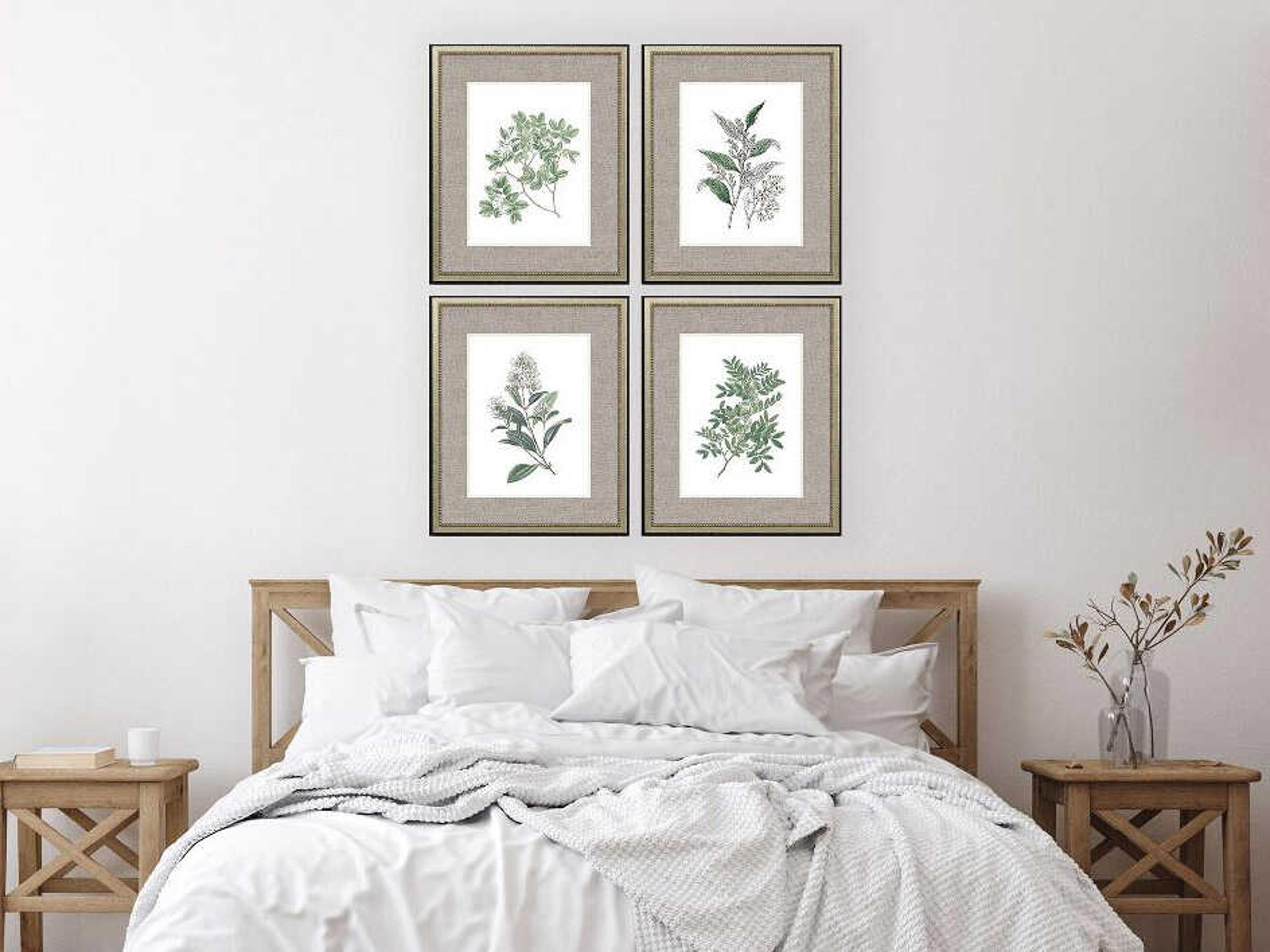 Paragon Florals White Flowers Wall Art Set of 4
