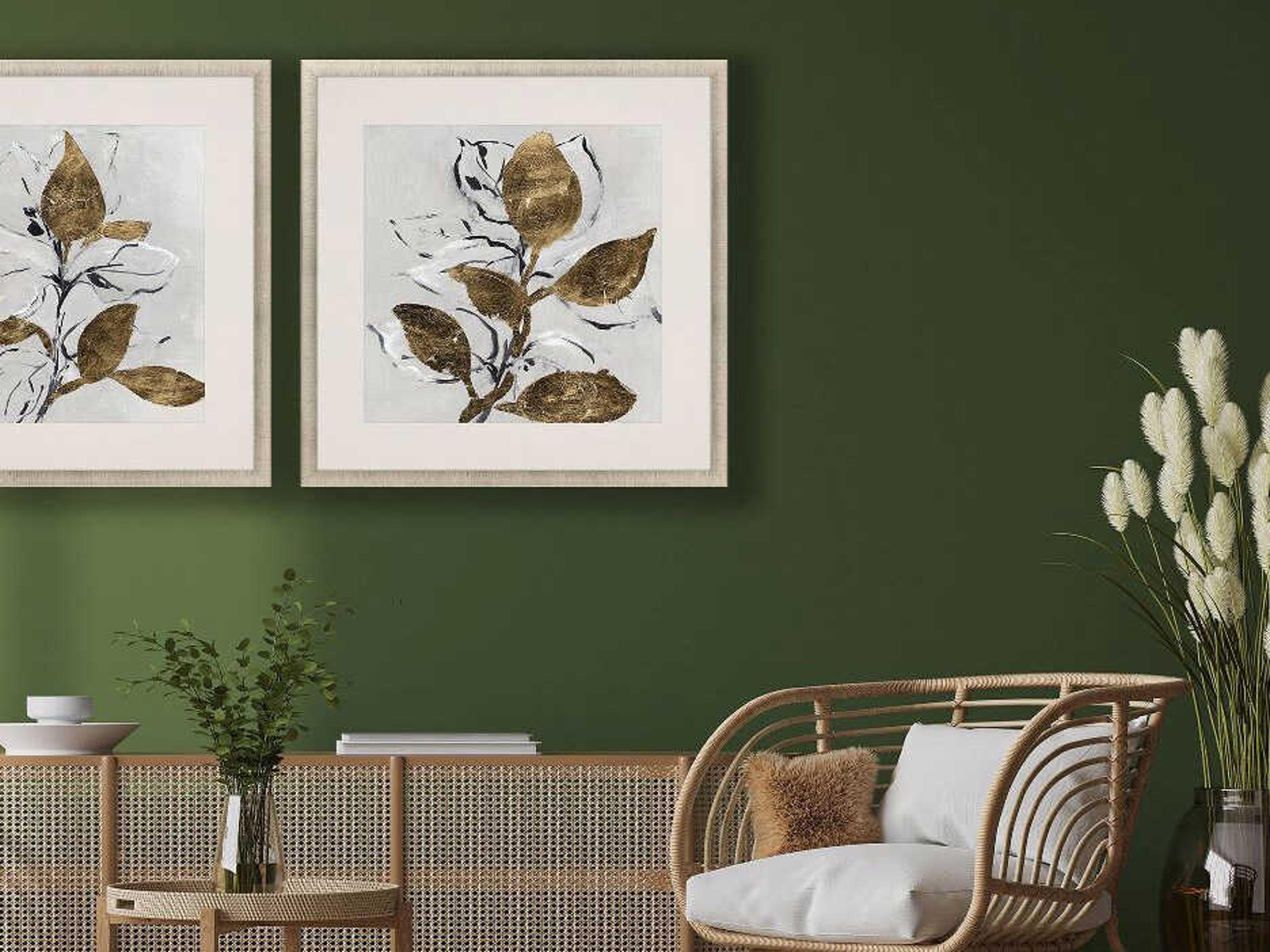 Paragon Florals Golden Floral-II Wall Art