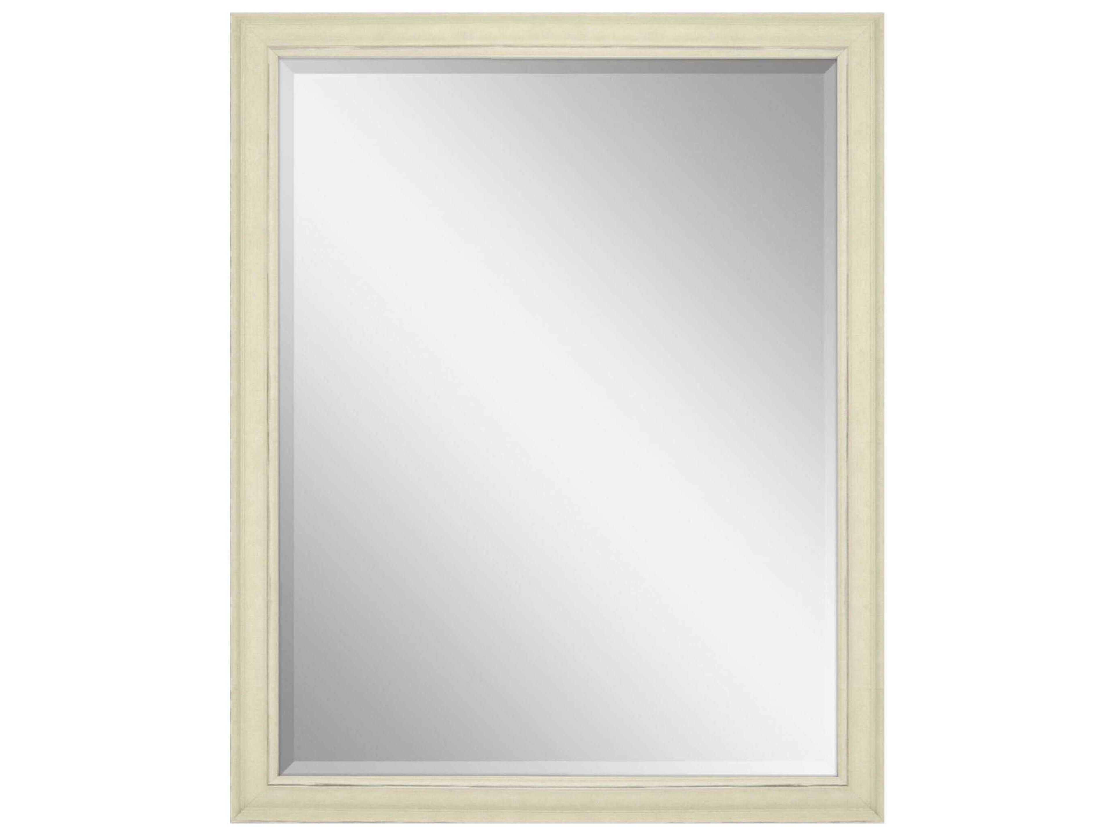 Beige Rectangular Wall Mirror