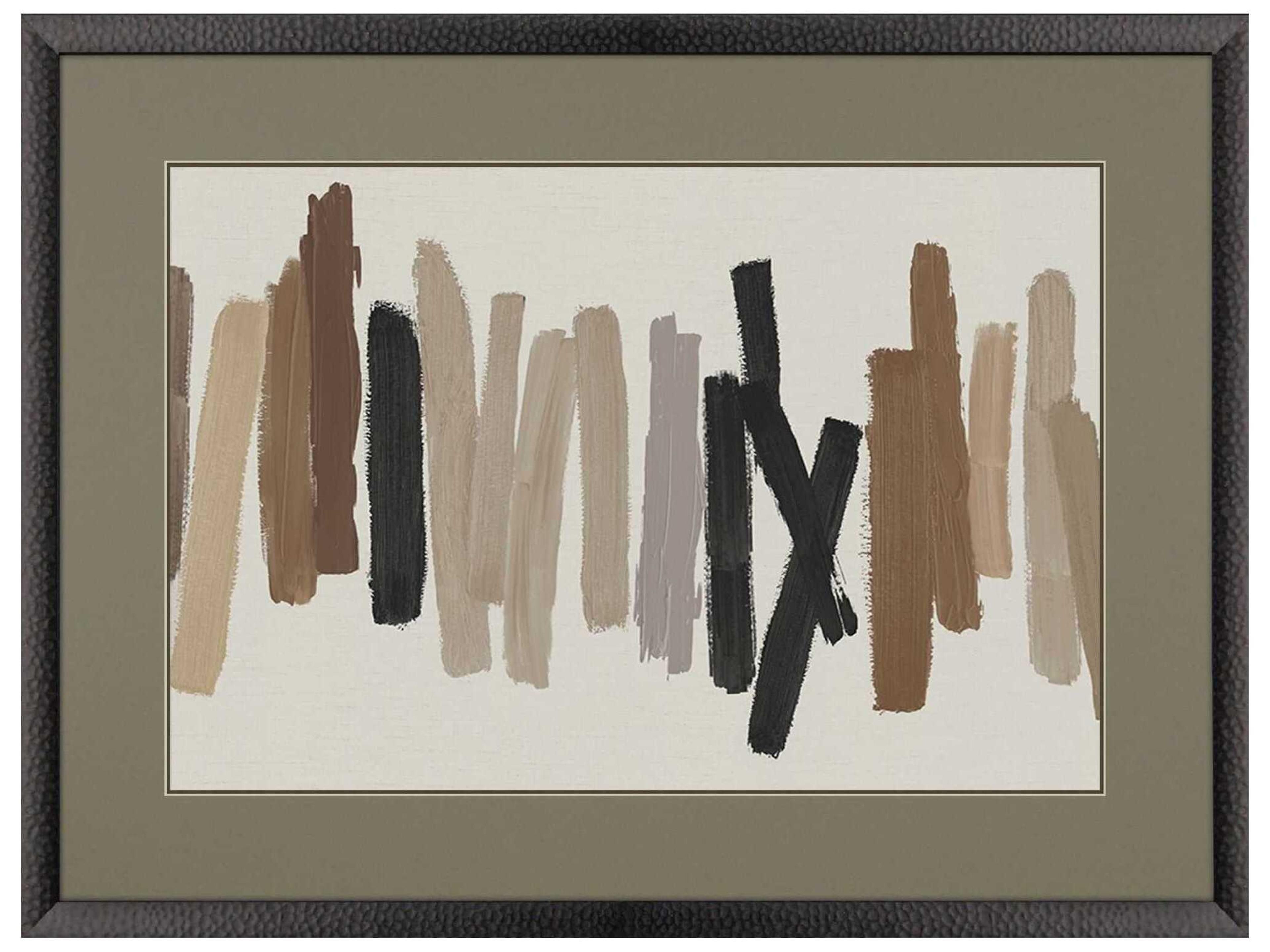 Paragon Abstract Strokes in Brown-I Wall Art