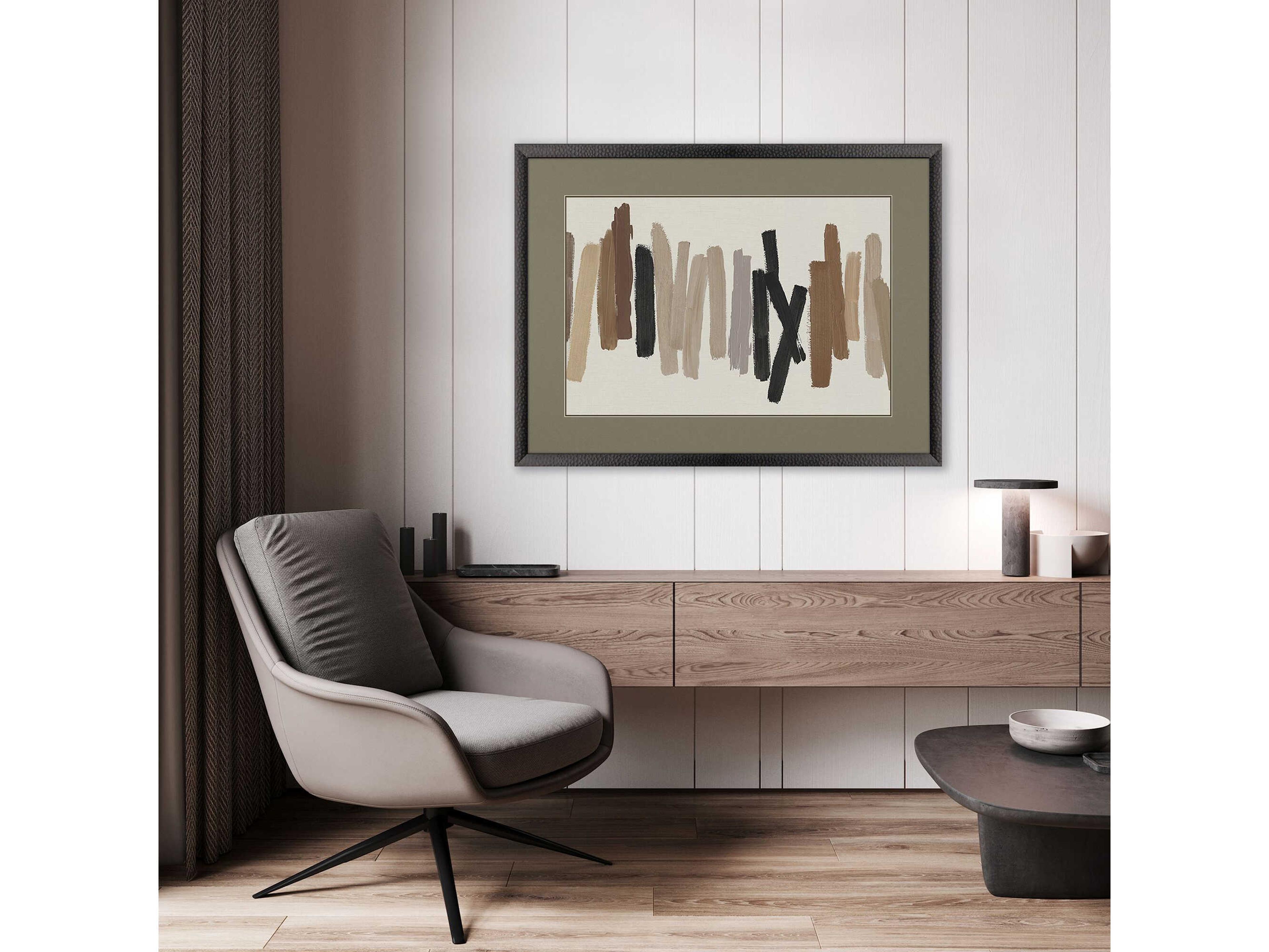 Paragon Abstract Strokes in Brown-I Wall Art