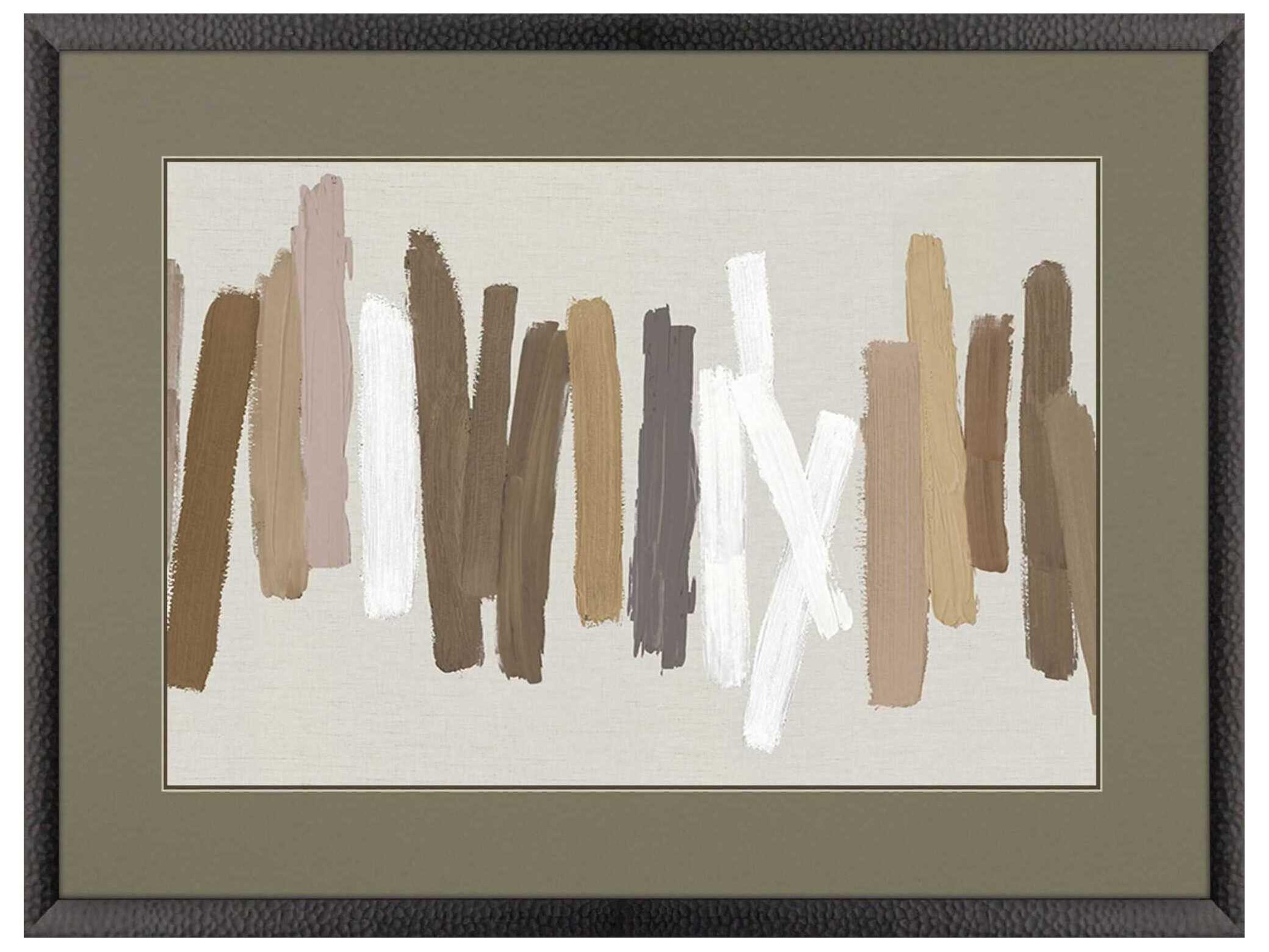 Paragon Abstract Strokes in Brown-II Wall Art