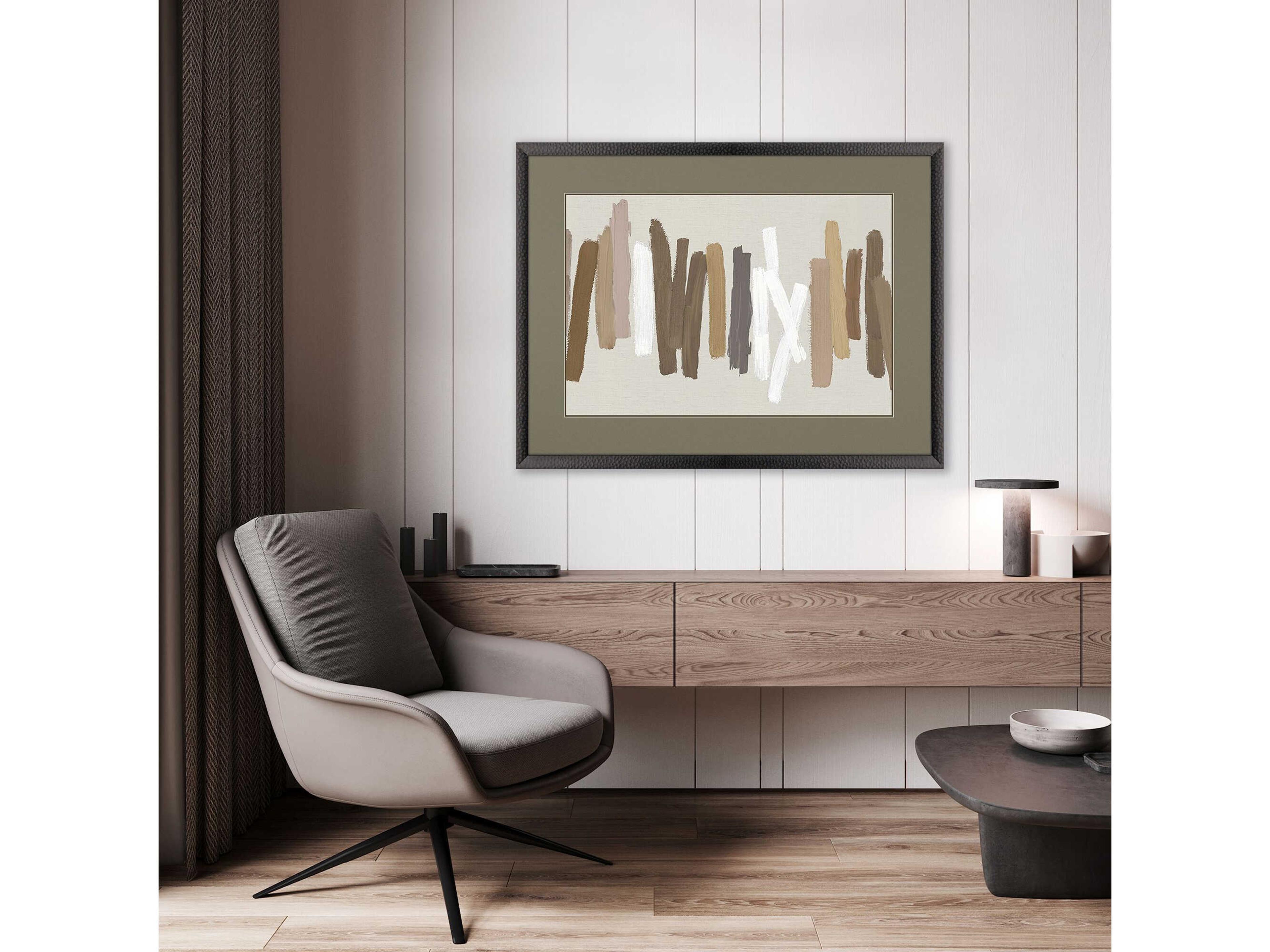 Paragon Abstract Strokes in Brown-II Wall Art