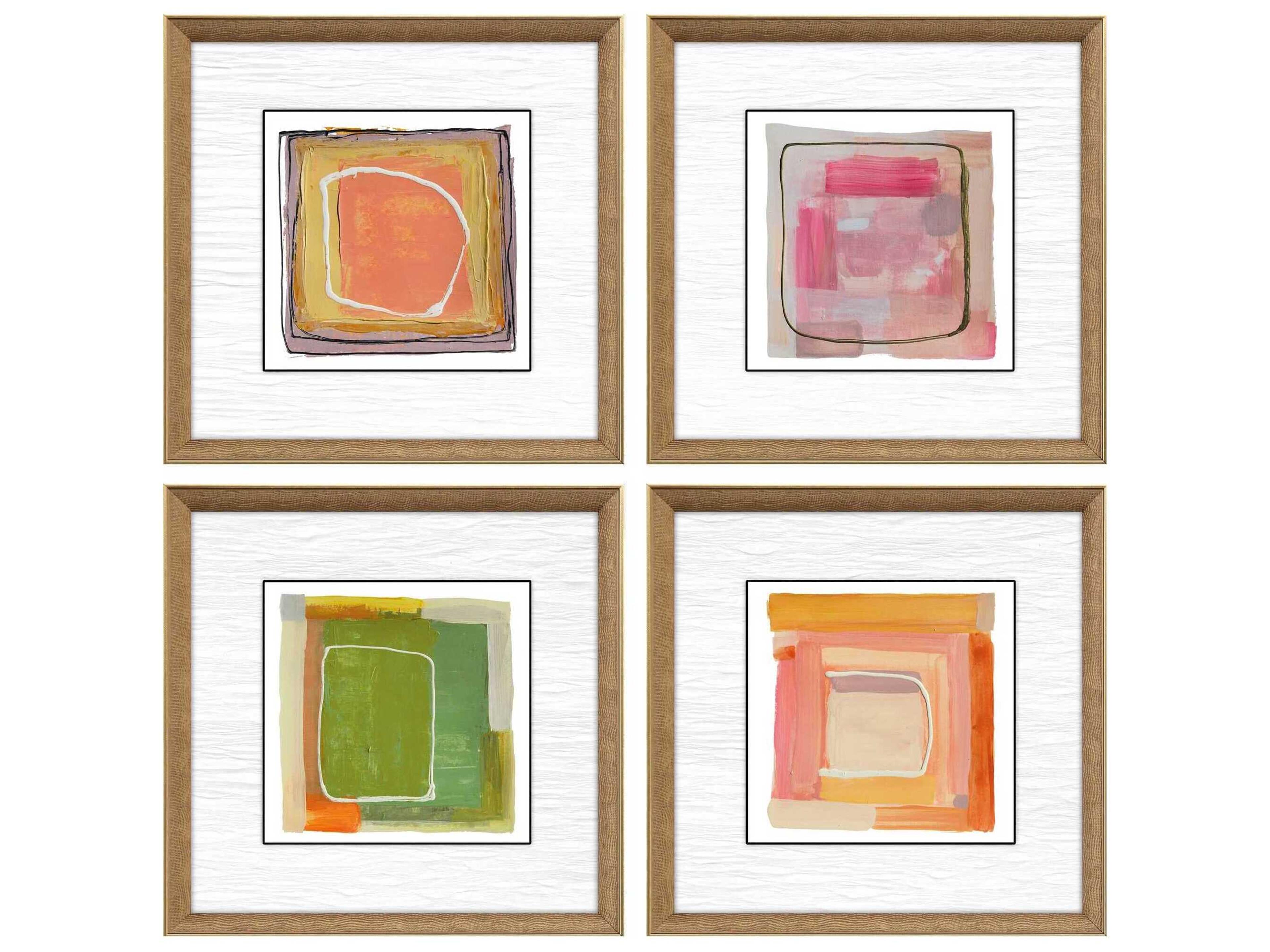 Geometrics Bold Gesture Wall Art Set of 4