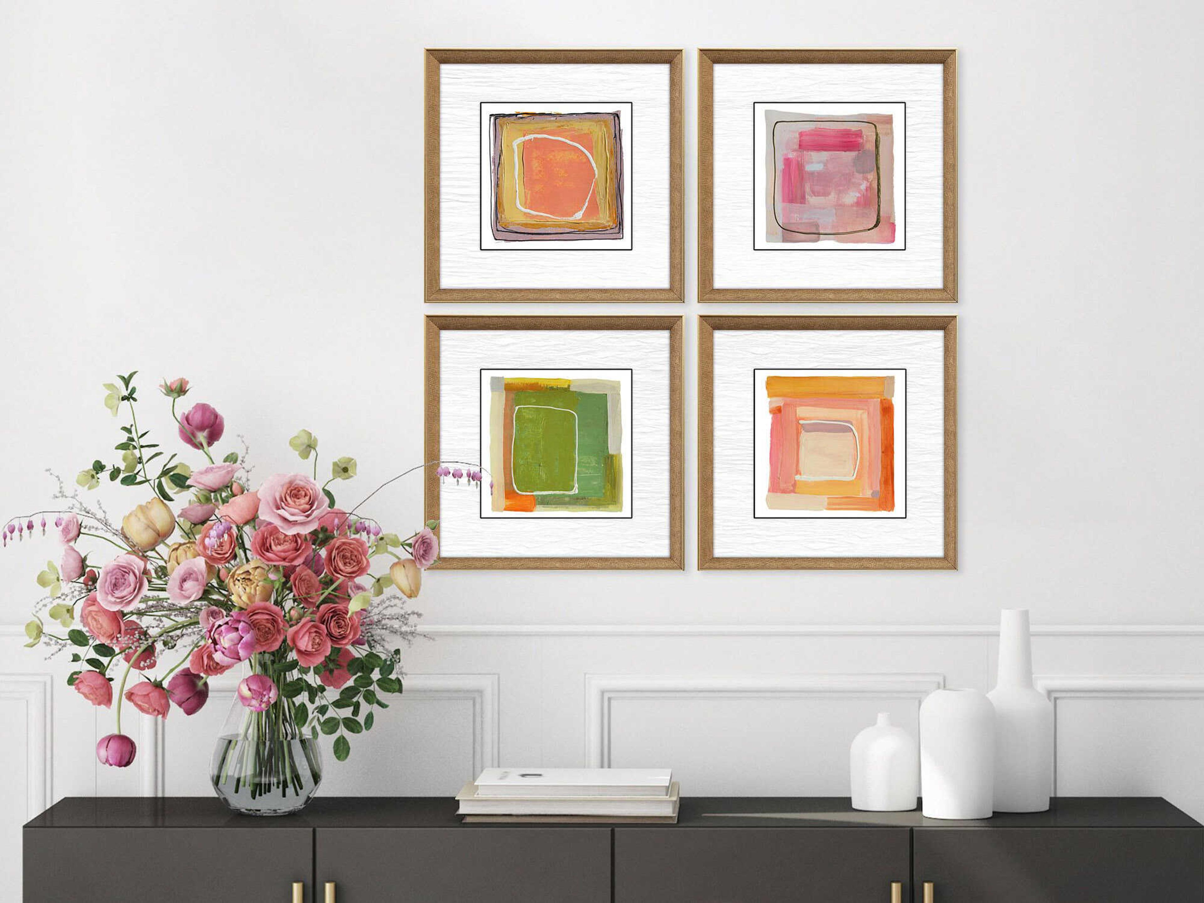 Paragon Geometrics Bold Gesture Wall Art Set of 4