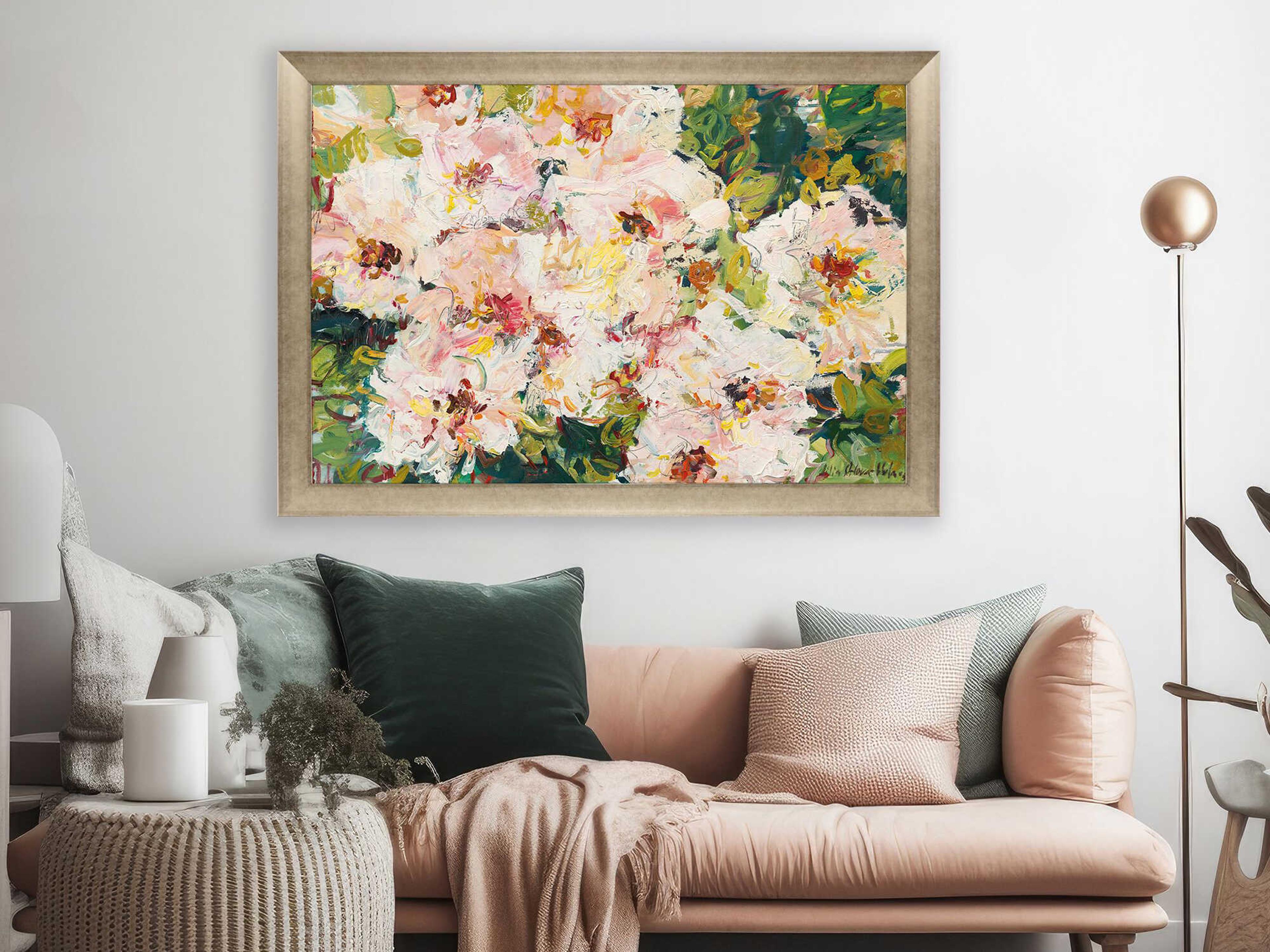 Paragon Florals Rose Hedge Wall Art